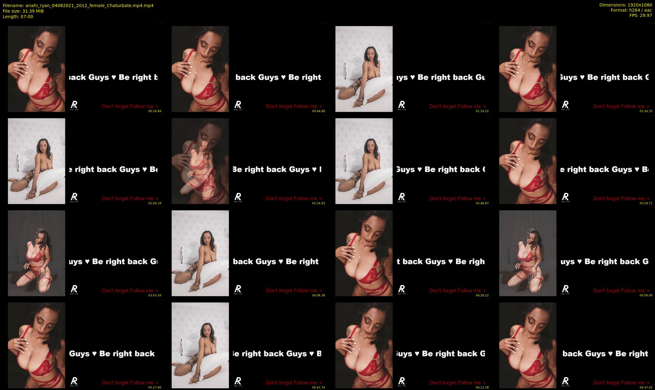 anahi_ryan — 7 minute Chaturbate female cam show recording, 1080p, Aug 4, 2021