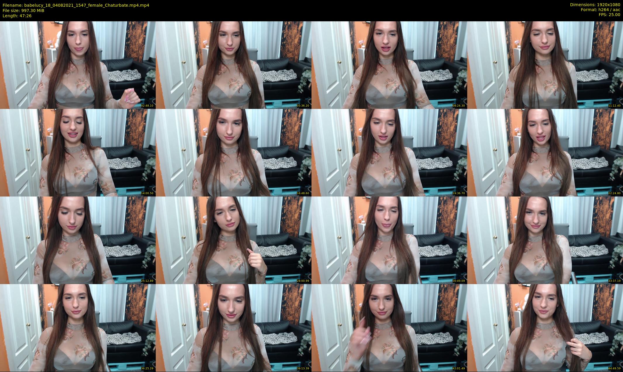babelucy_18 — 48 minute Chaturbate female cam show recording, 1080p, Aug 4, 2021