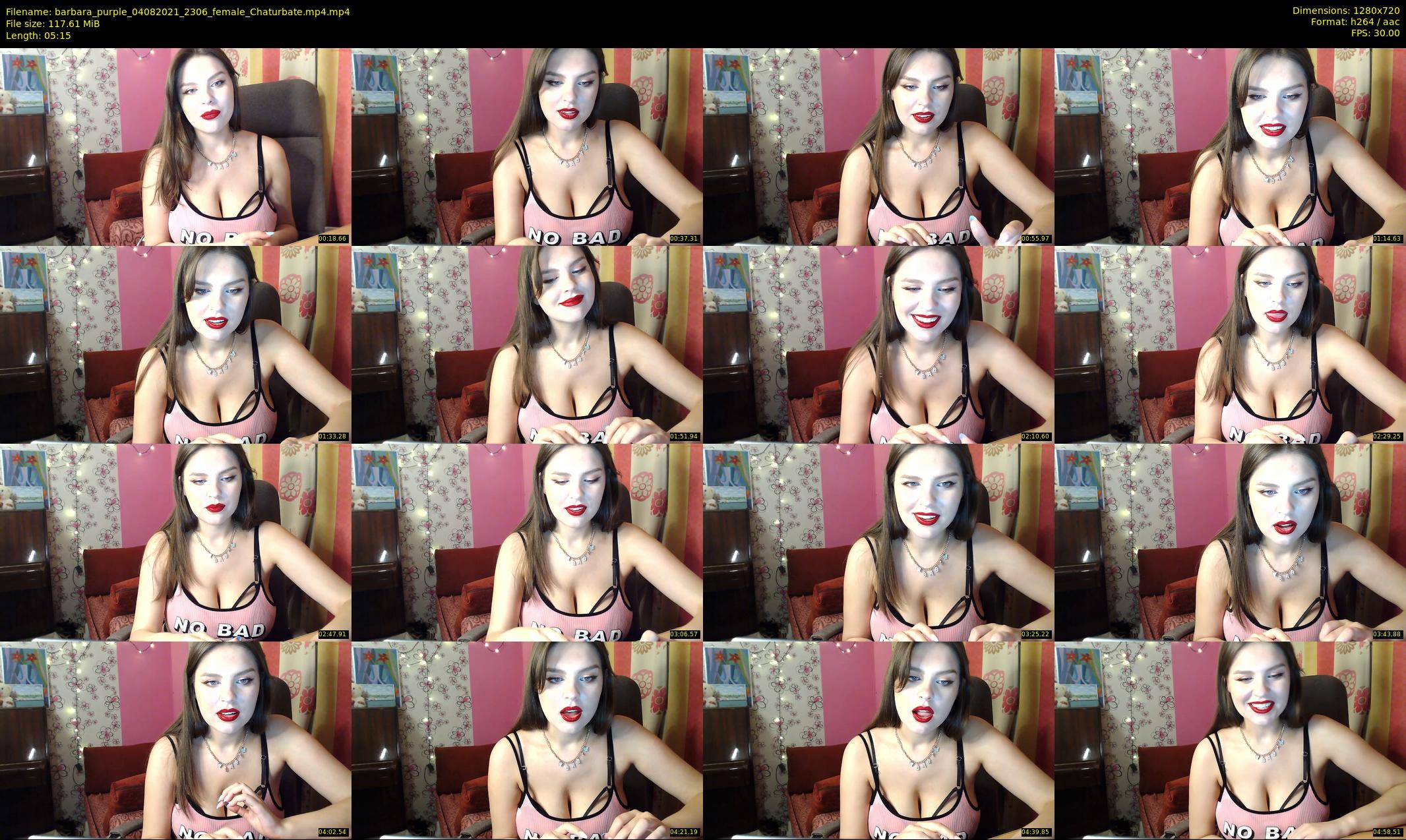 barbara_purple — 6 minute Chaturbate female cam show recording, 720p, Aug 4, 2021