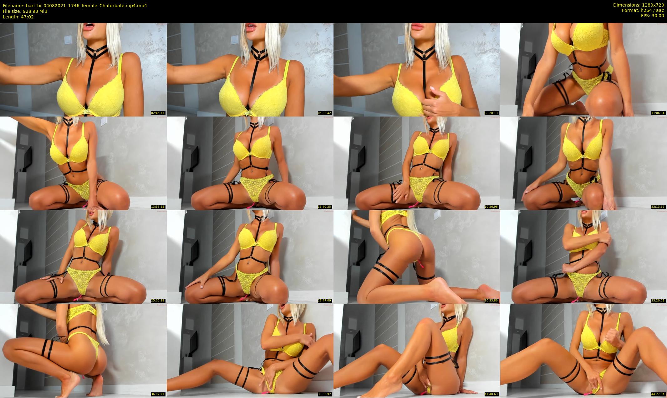 barrrbi — 48 minute Chaturbate female cam show recording, 720p, Aug 4, 2021