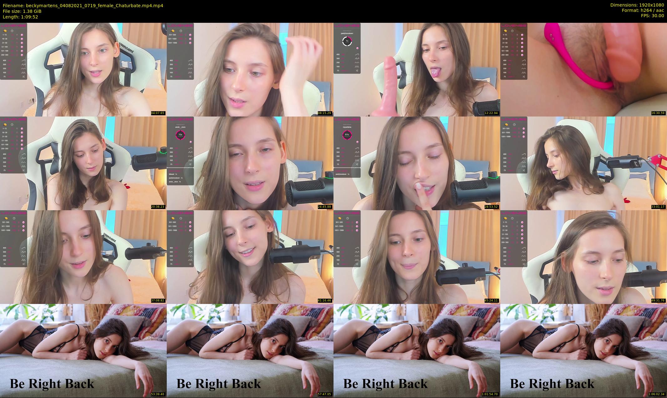 beckymartens — 70 minute Chaturbate female cam show recording, 1080p, Aug 4, 2021