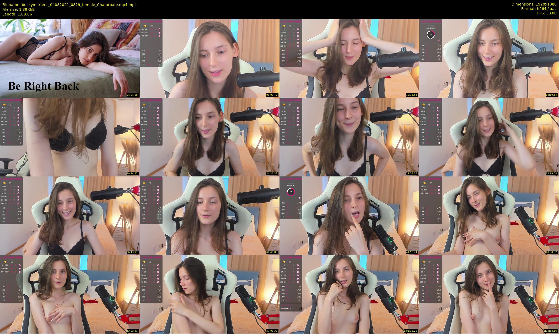 beckymartens — 70 minute Chaturbate female cam show recording, 1080p, Aug 4, 2021