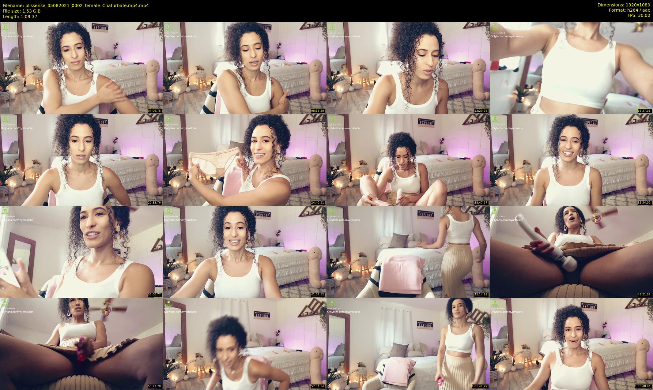blissense — 70 minute Chaturbate female cam show recording, 1080p, Aug 5, 2021