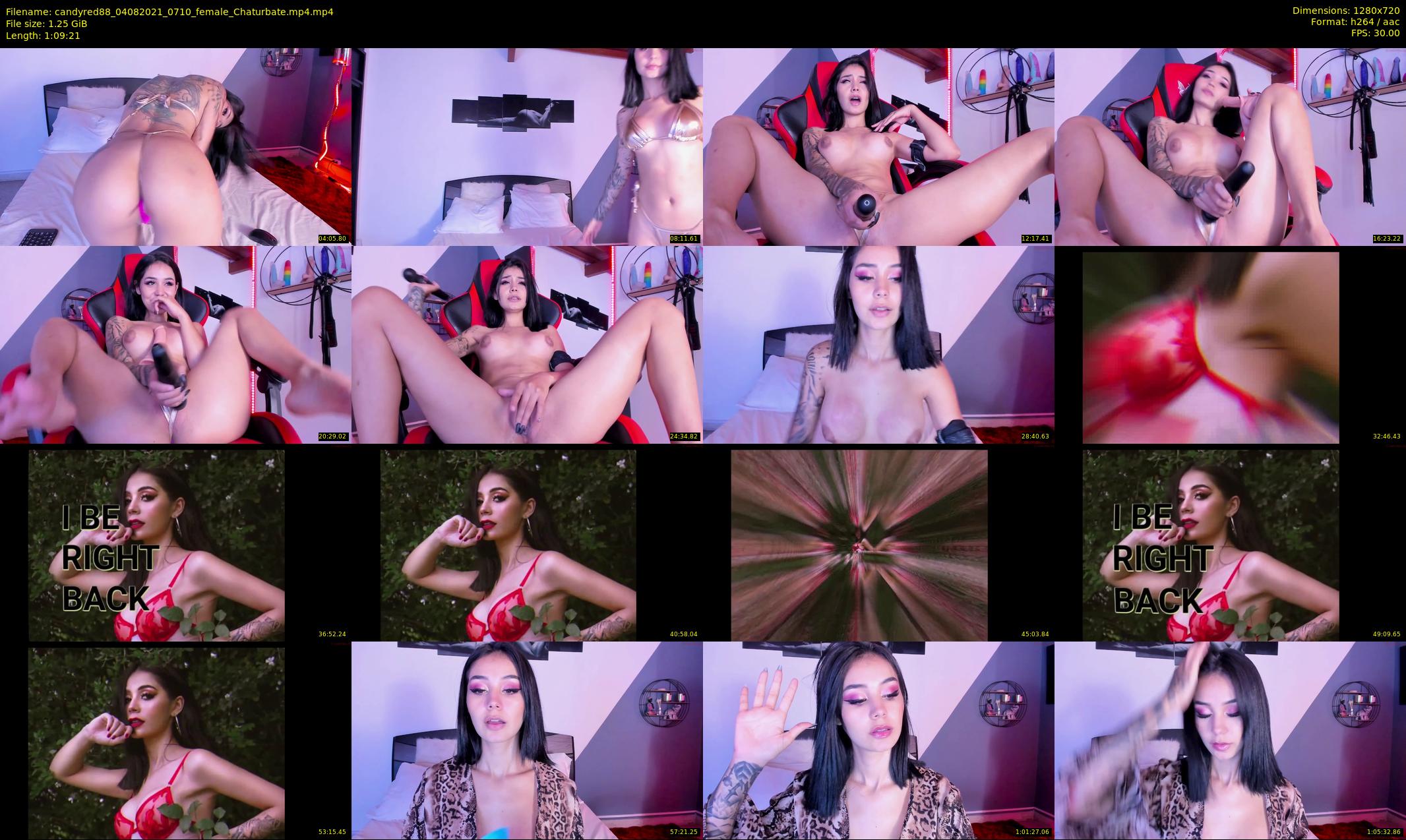 candyred88 — 70 minute Chaturbate female cam show recording, 720p, Aug 4, 2021