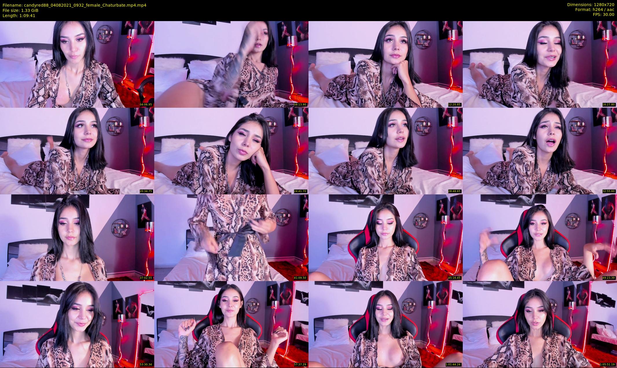 candyred88 — 70 minute Chaturbate female cam show recording, 720p, Aug 4, 2021