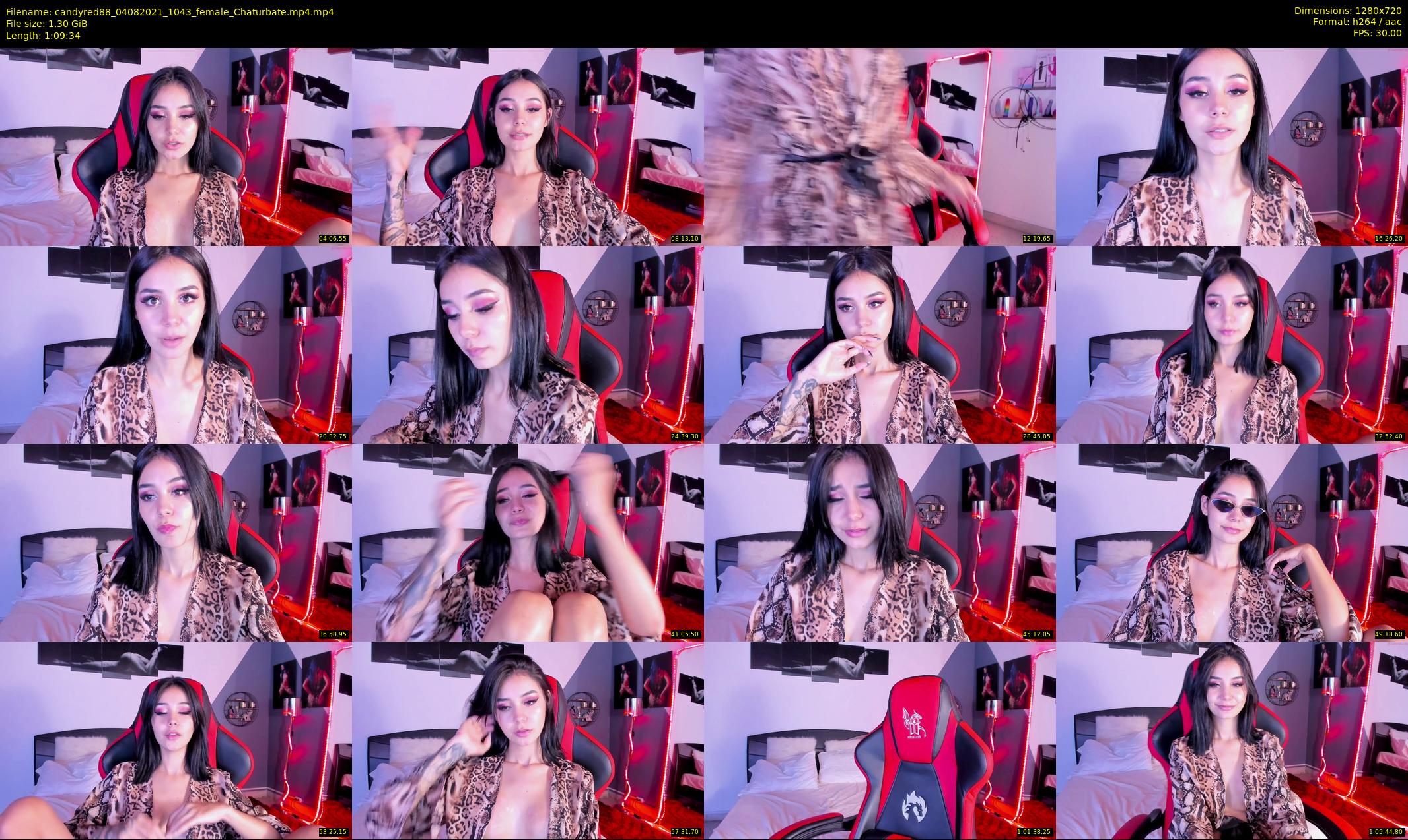 candyred88 — 70 minute Chaturbate female cam show recording, 720p, Aug 4, 2021