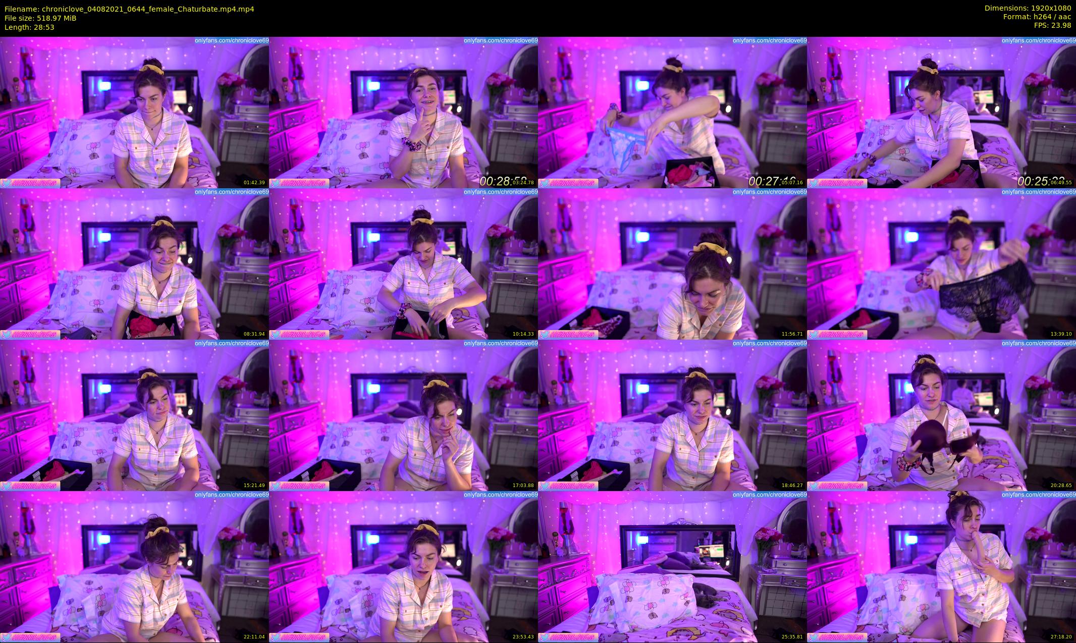 chroniclove — 29 minute Chaturbate female cam show recording, 1080p, Aug 4, 2021