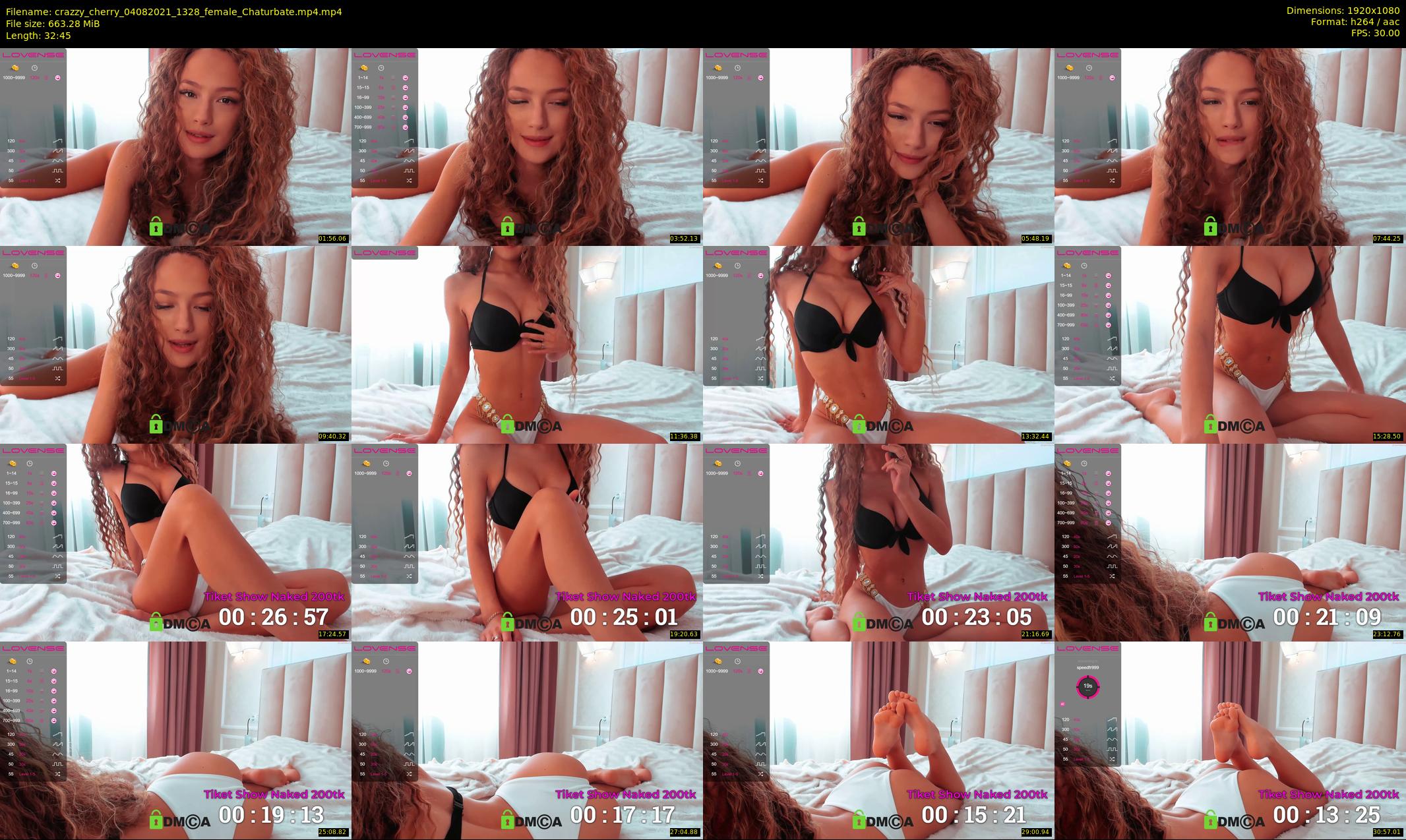 crazzy_cherry — 33 minute Chaturbate female cam show recording, 1080p, Aug 4, 2021