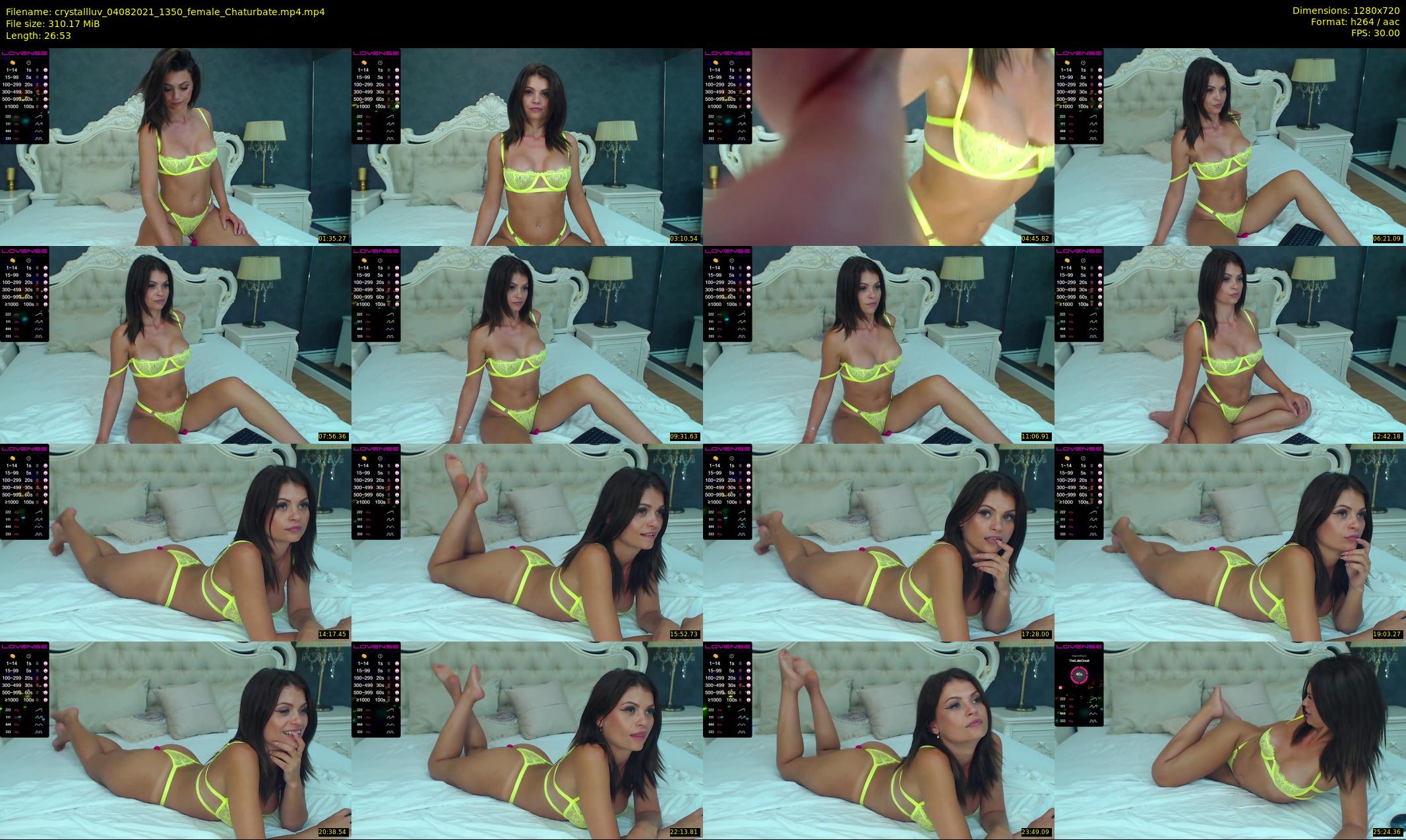 crystallluv — 27 minute Chaturbate female cam show recording, 720p, Aug 4, 2021