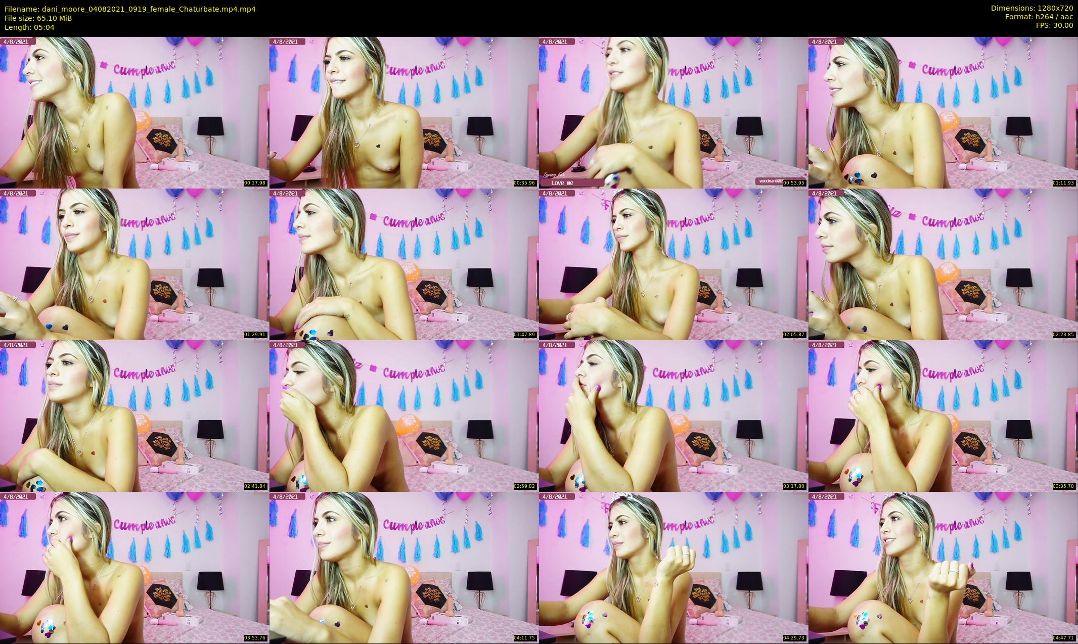 dani_moore — 6 minute Chaturbate female cam show recording, 720p, Aug 4, 2021