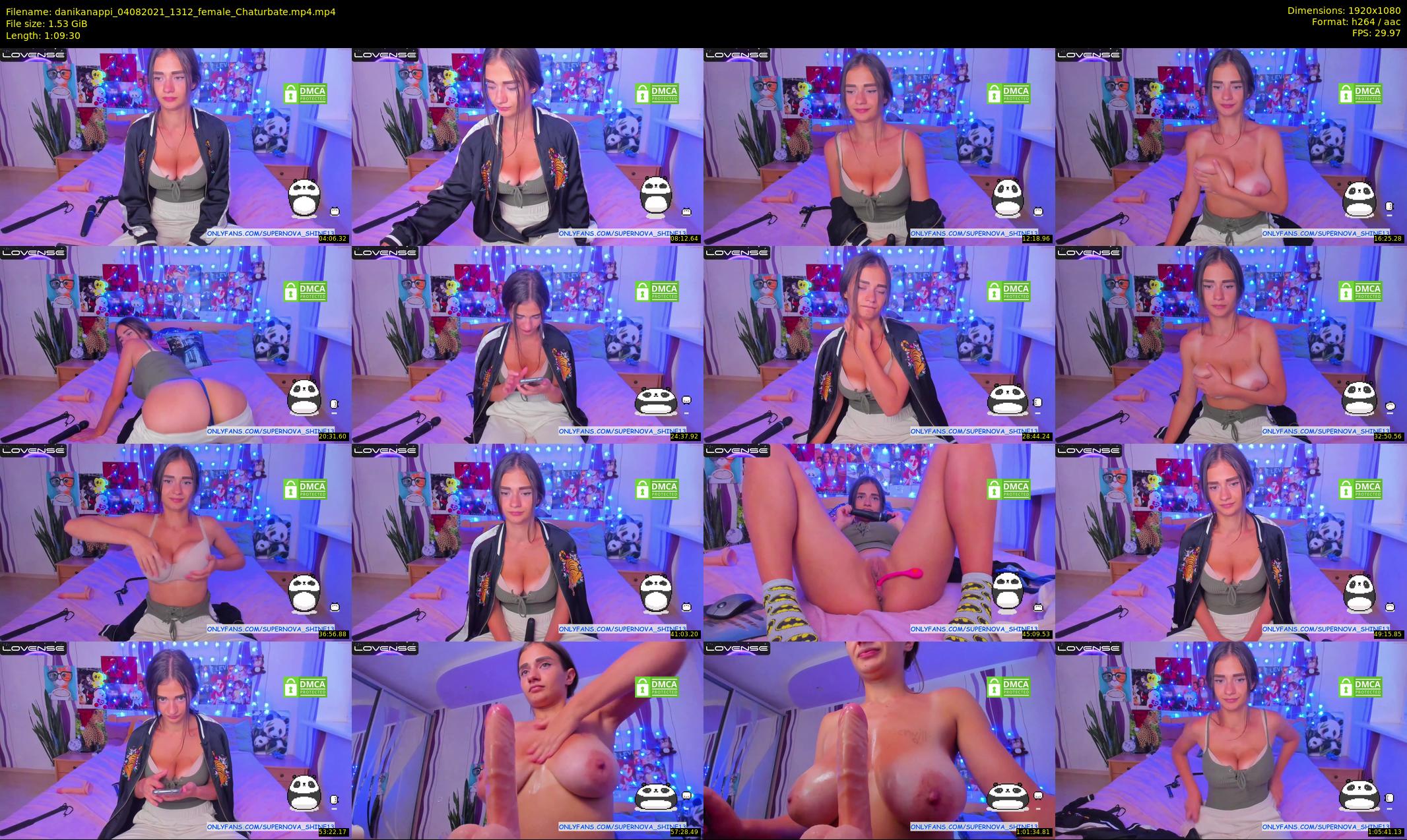 danikanappi — 70 minute Chaturbate female cam show recording, 1080p, Aug 4, 2021