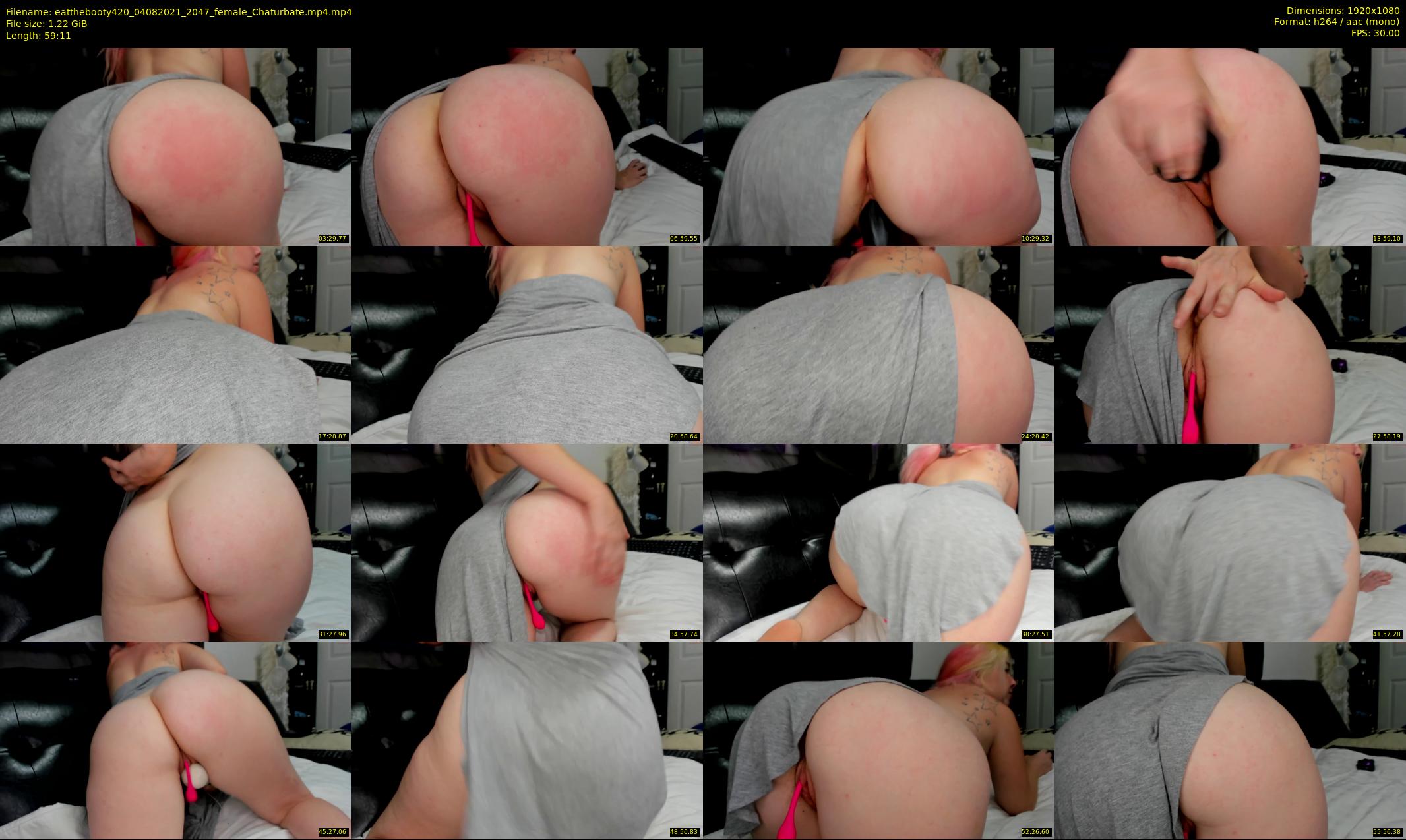 eatthebooty420 — 60 minute Chaturbate female cam show recording, 1080p, Aug 4, 2021