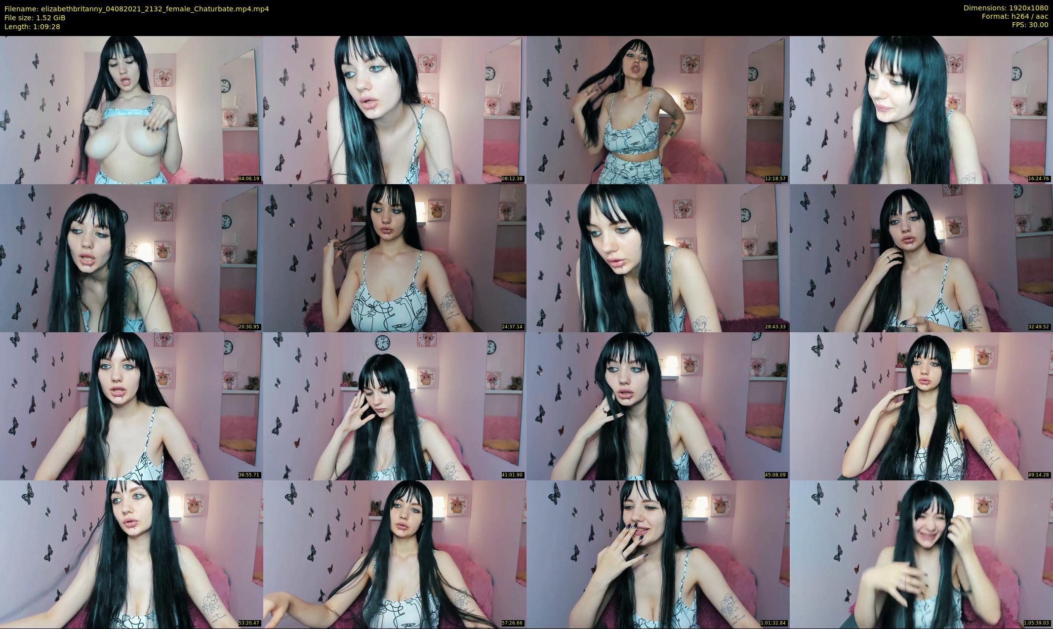 elizabethbritanny — 70 minute Chaturbate female cam show recording, 1080p, Aug 4, 2021