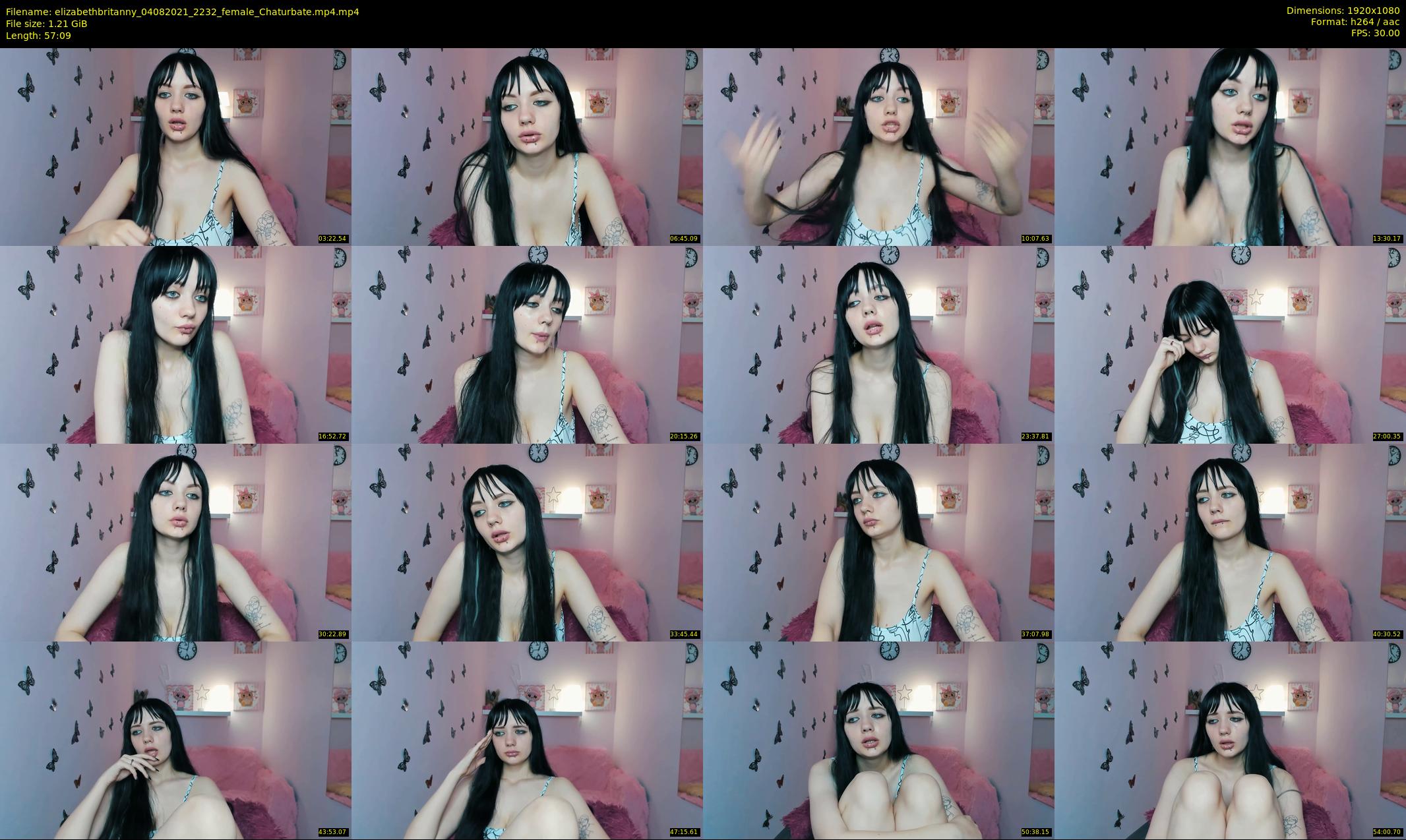 elizabethbritanny — 58 minute Chaturbate female cam show recording, 1080p, Aug 4, 2021
