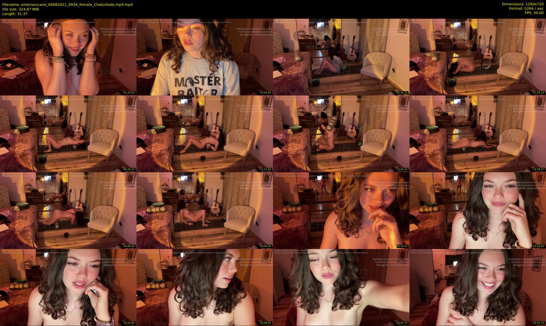 emersoncane — 32 minute Chaturbate female cam show recording, 720p, Aug 4, 2021
