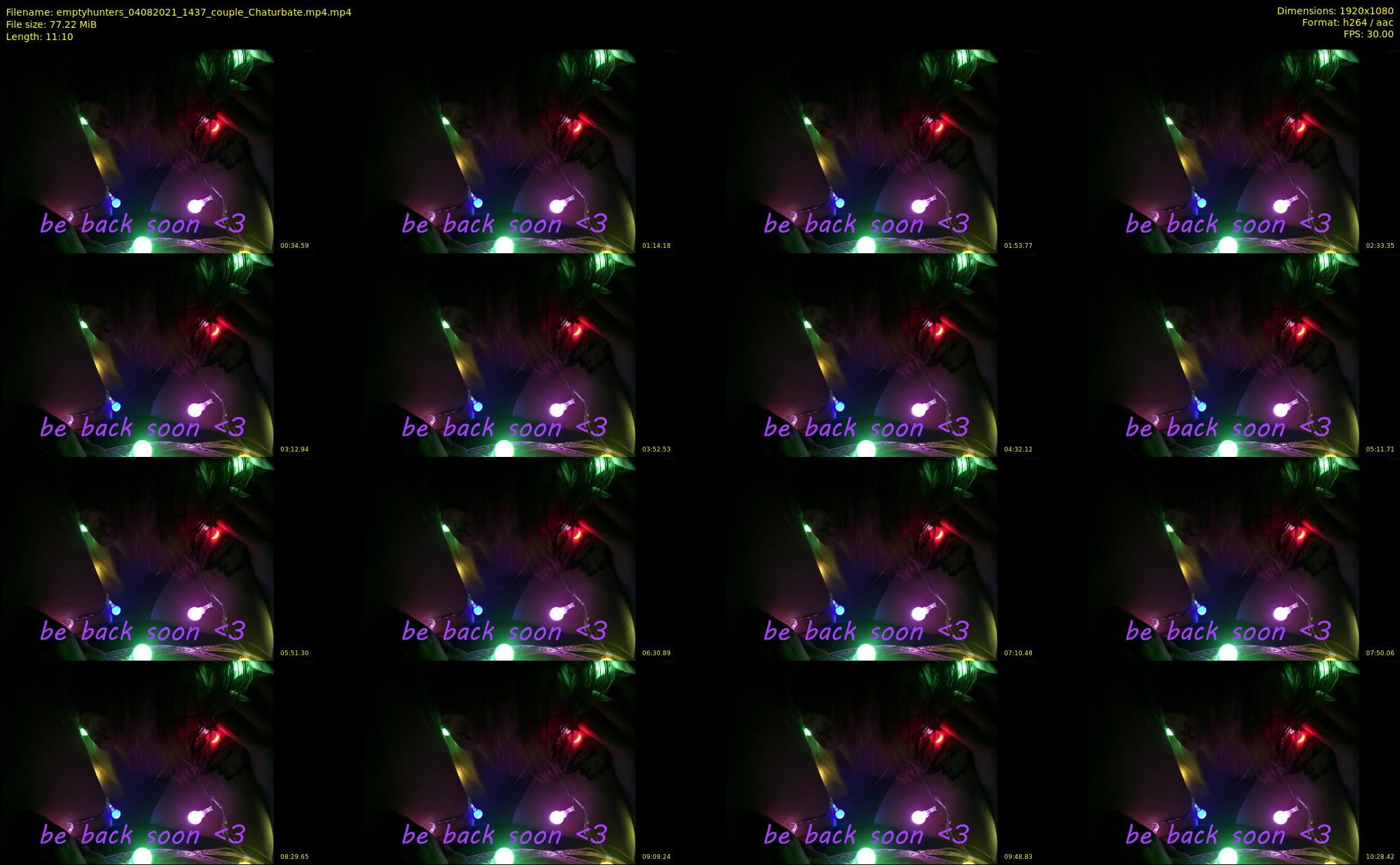 emptyhunters — 12 minute Chaturbate couple cam show recording, 1080p, Aug 4, 2021