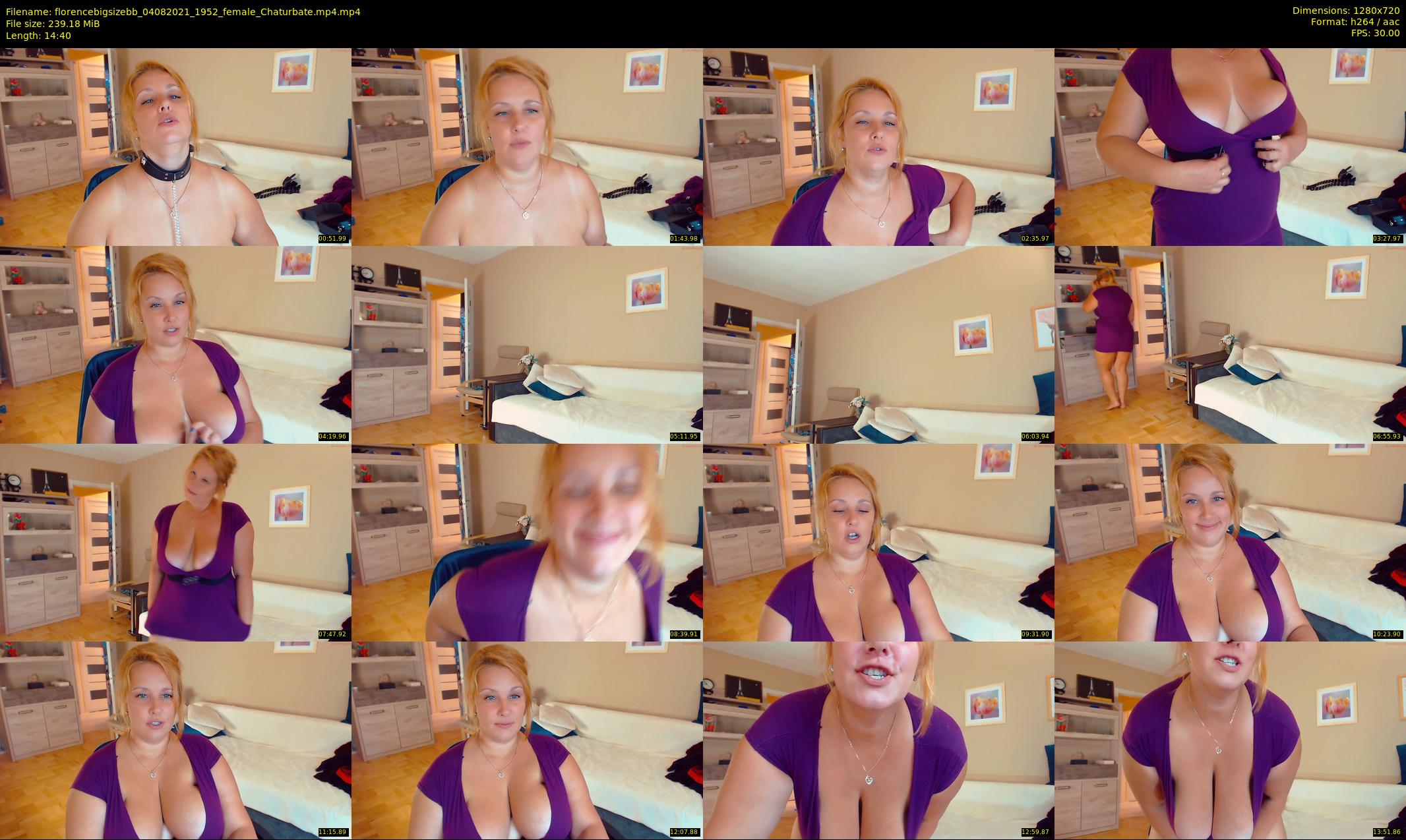 florencebigsizebb — 15 minute Chaturbate female cam show recording, 720p, Aug 4, 2021