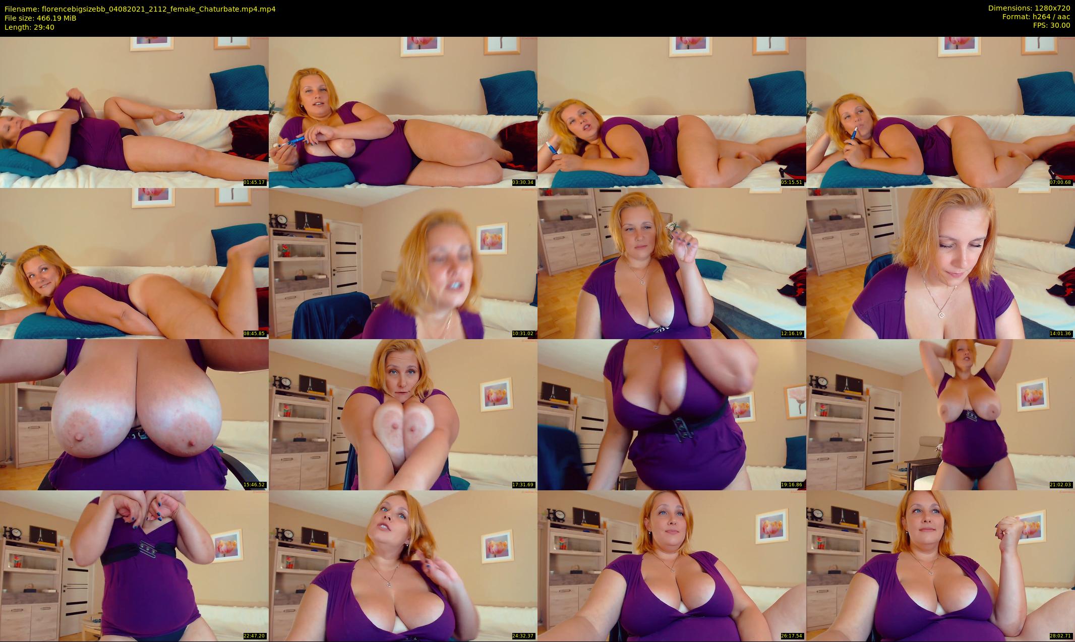 florencebigsizebb — 30 minute Chaturbate female cam show recording, 720p, Aug 4, 2021