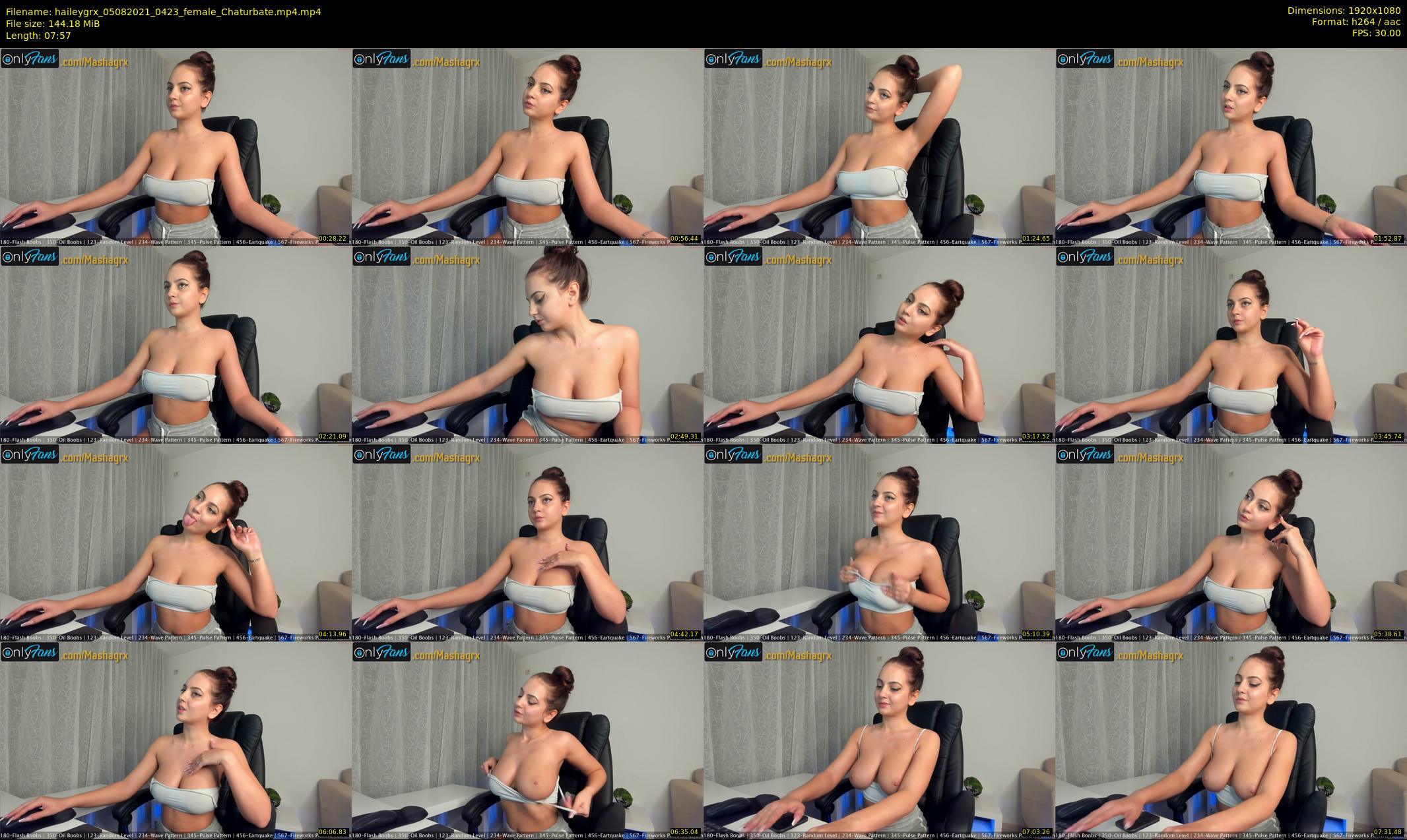 haileygrx — 8 minute Chaturbate female cam show recording, 1080p, Aug 5, 2021