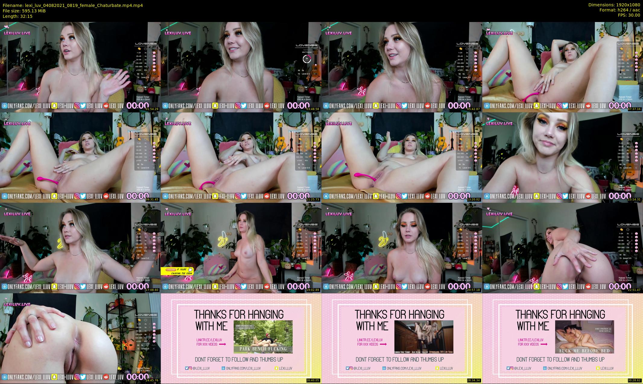 lexi_luv — 33 minute Chaturbate female cam show recording, 1080p, Aug 4, 2021