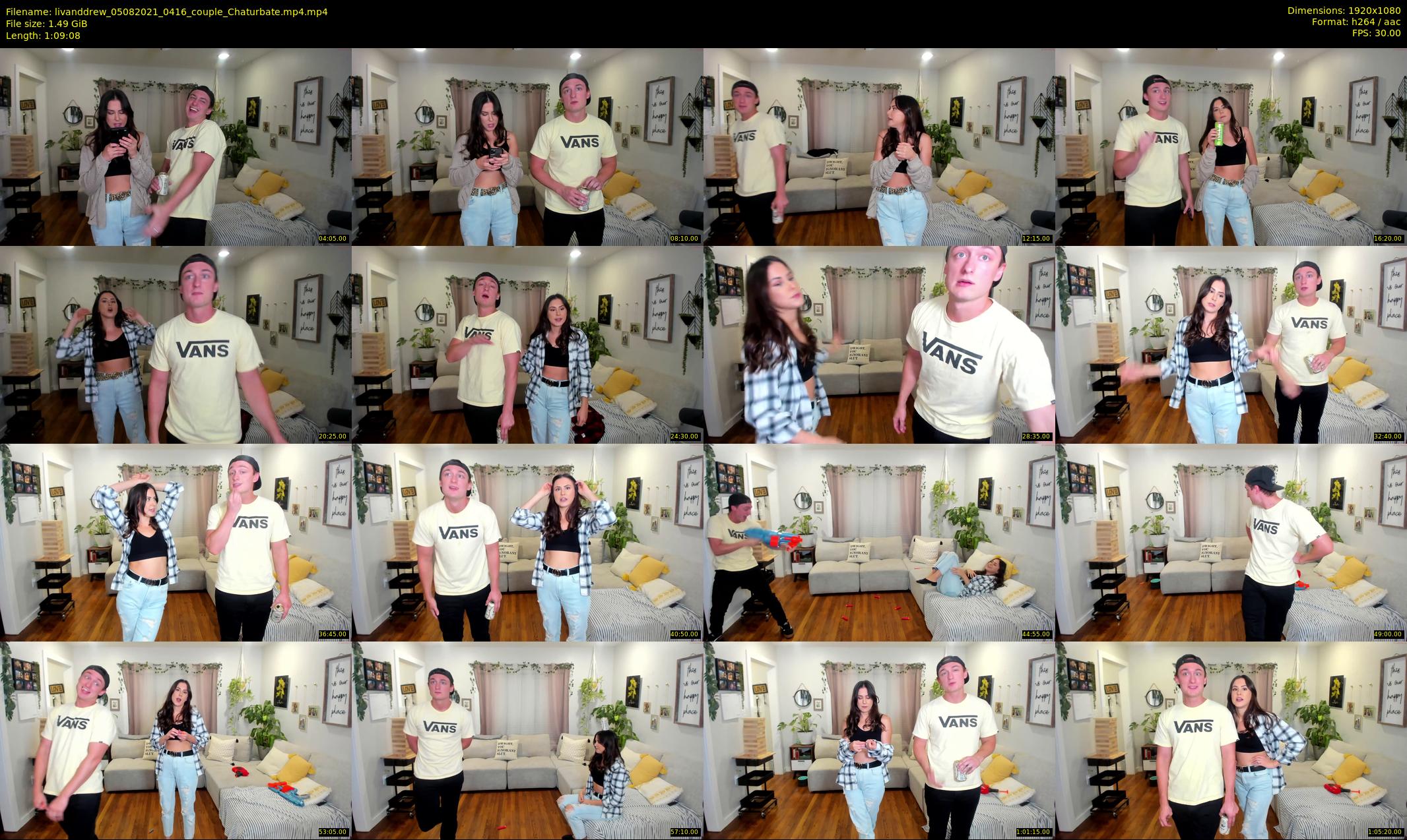 livanddrew — 70 minute Chaturbate couple cam show recording, 1080p, Aug 5, 2021