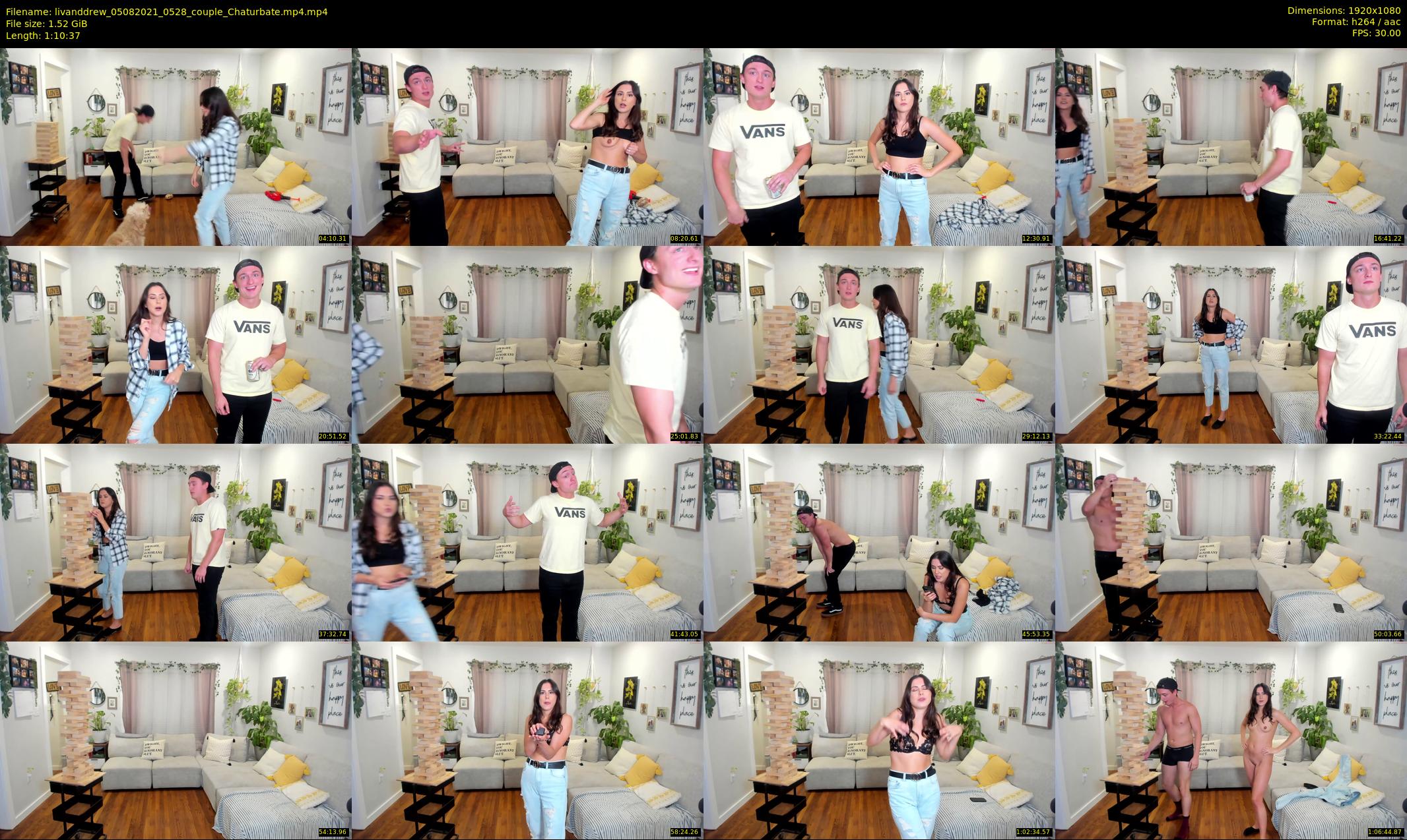 livanddrew — 71 minute Chaturbate couple cam show recording, 1080p, Aug 5, 2021