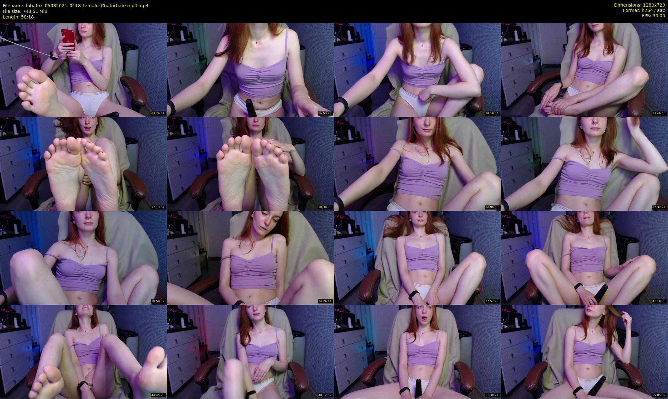 lubafox — 59 minute Chaturbate female cam show recording, 720p, Aug 5, 2021