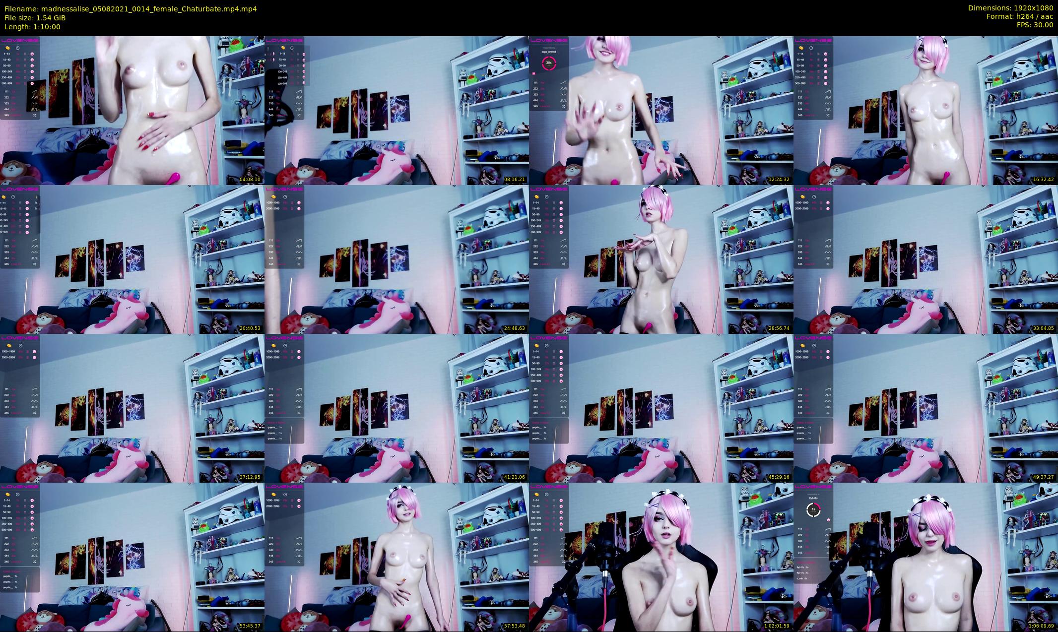 madnessalise — 70 minute Chaturbate female cam show recording, 1080p, Aug 5, 2021