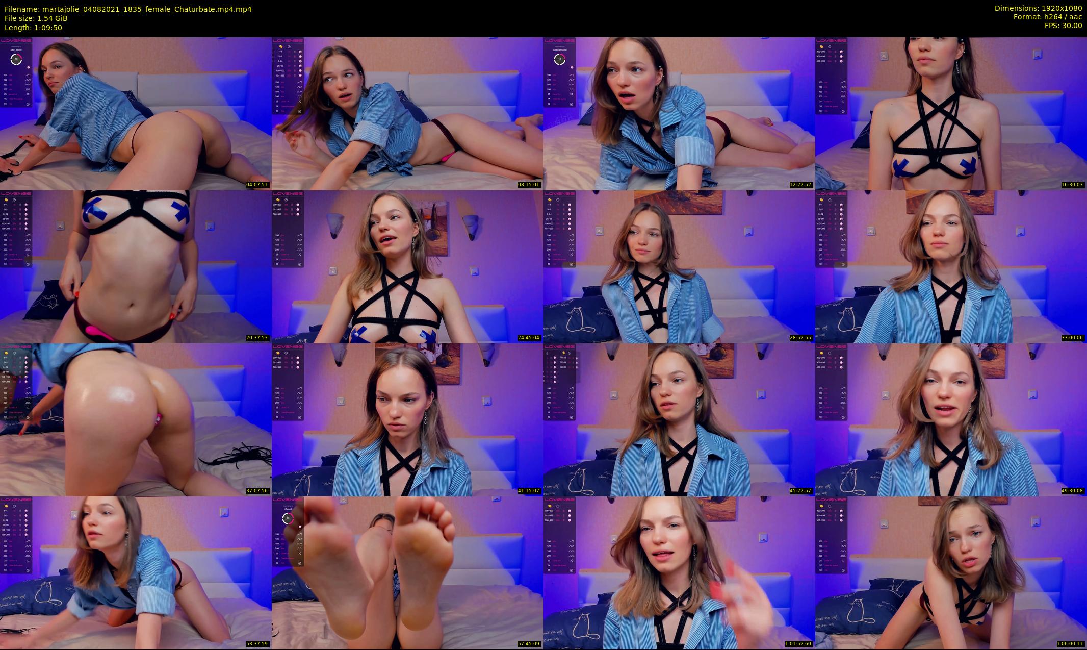 martajolie — 70 minute Chaturbate female cam show recording, 1080p, Aug 4, 2021