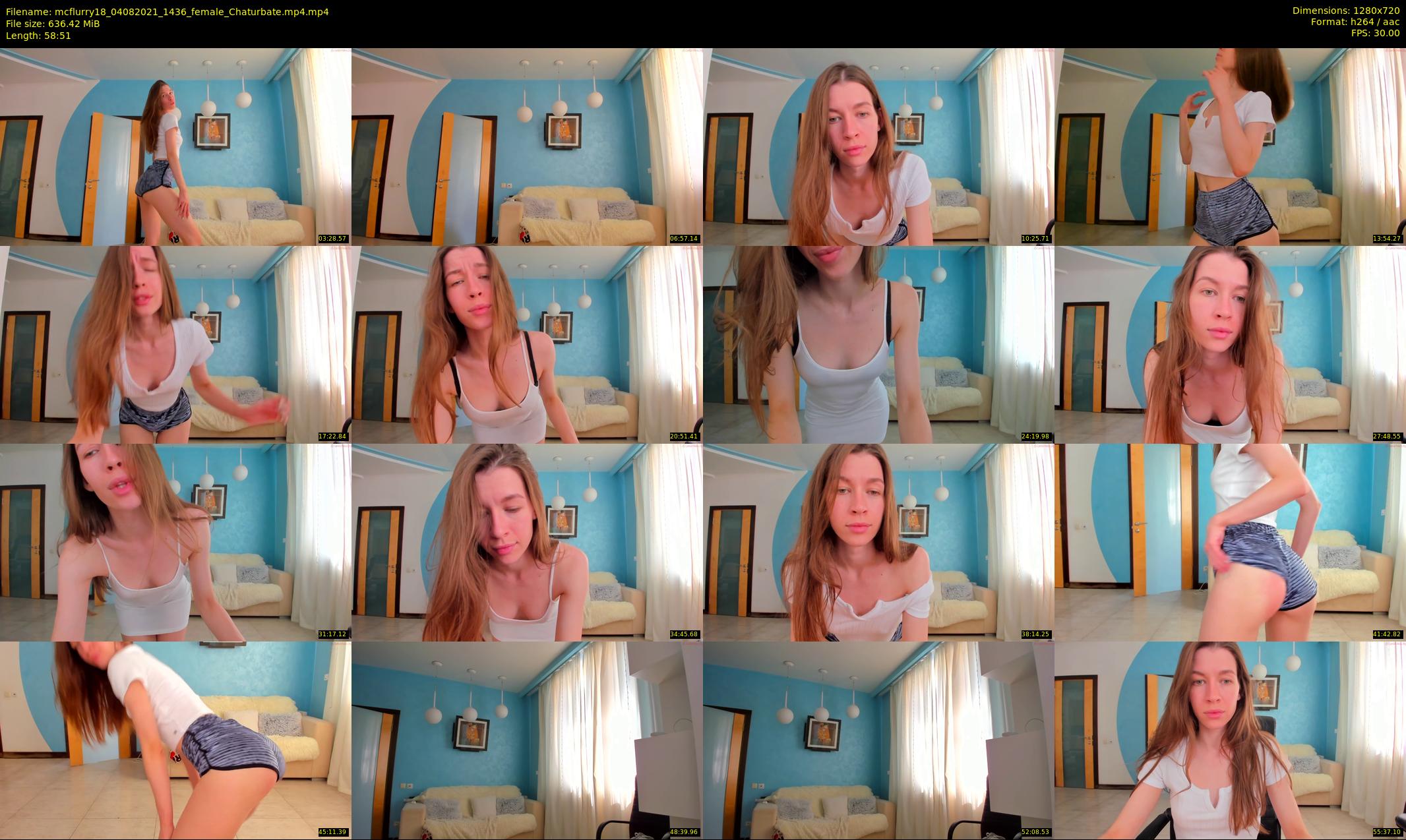 mcflurry18 — 59 minute Chaturbate female cam show recording, 720p, Aug 4, 2021