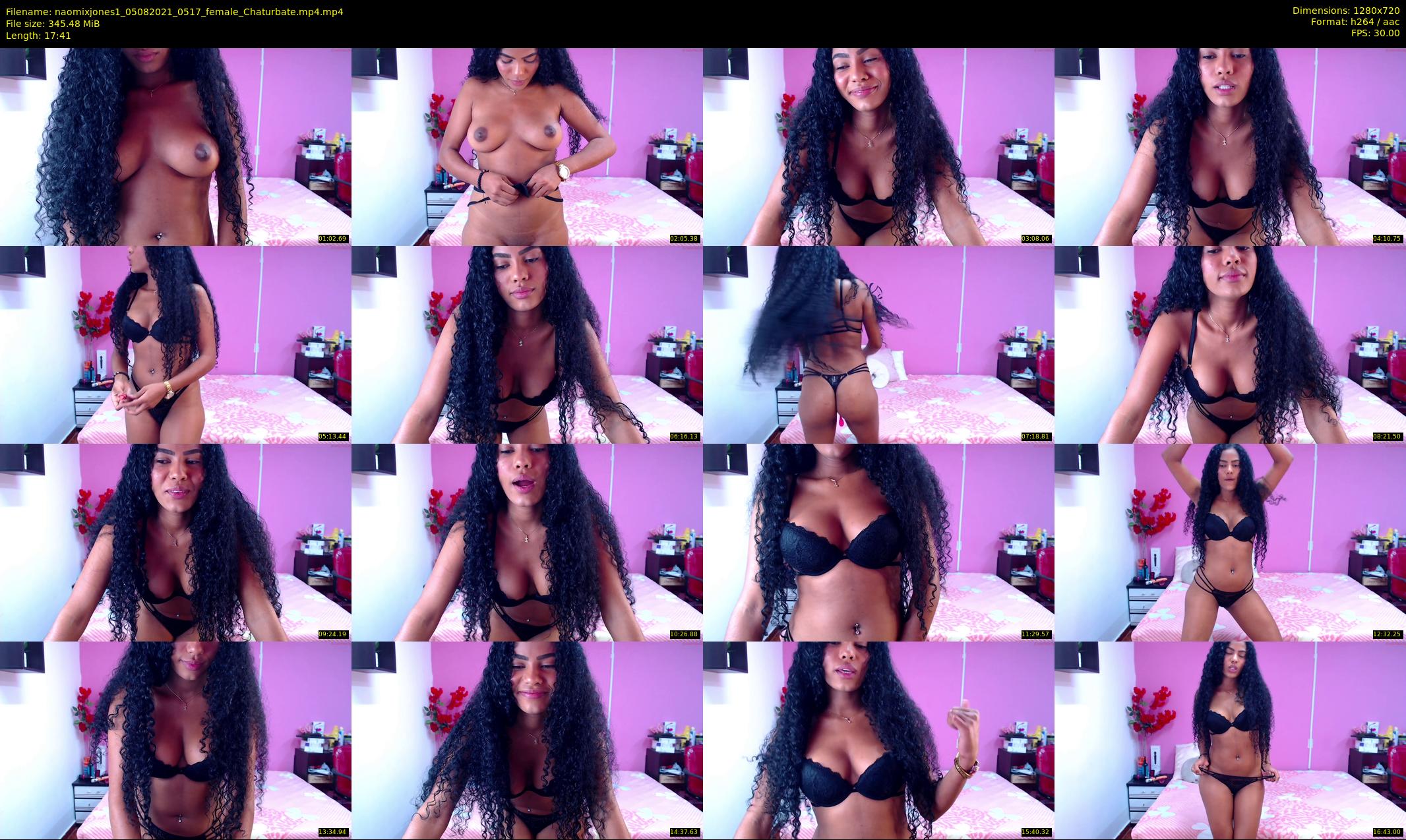 naomixjones1 — 18 minute Chaturbate female cam show recording, 720p, Aug 5, 2021