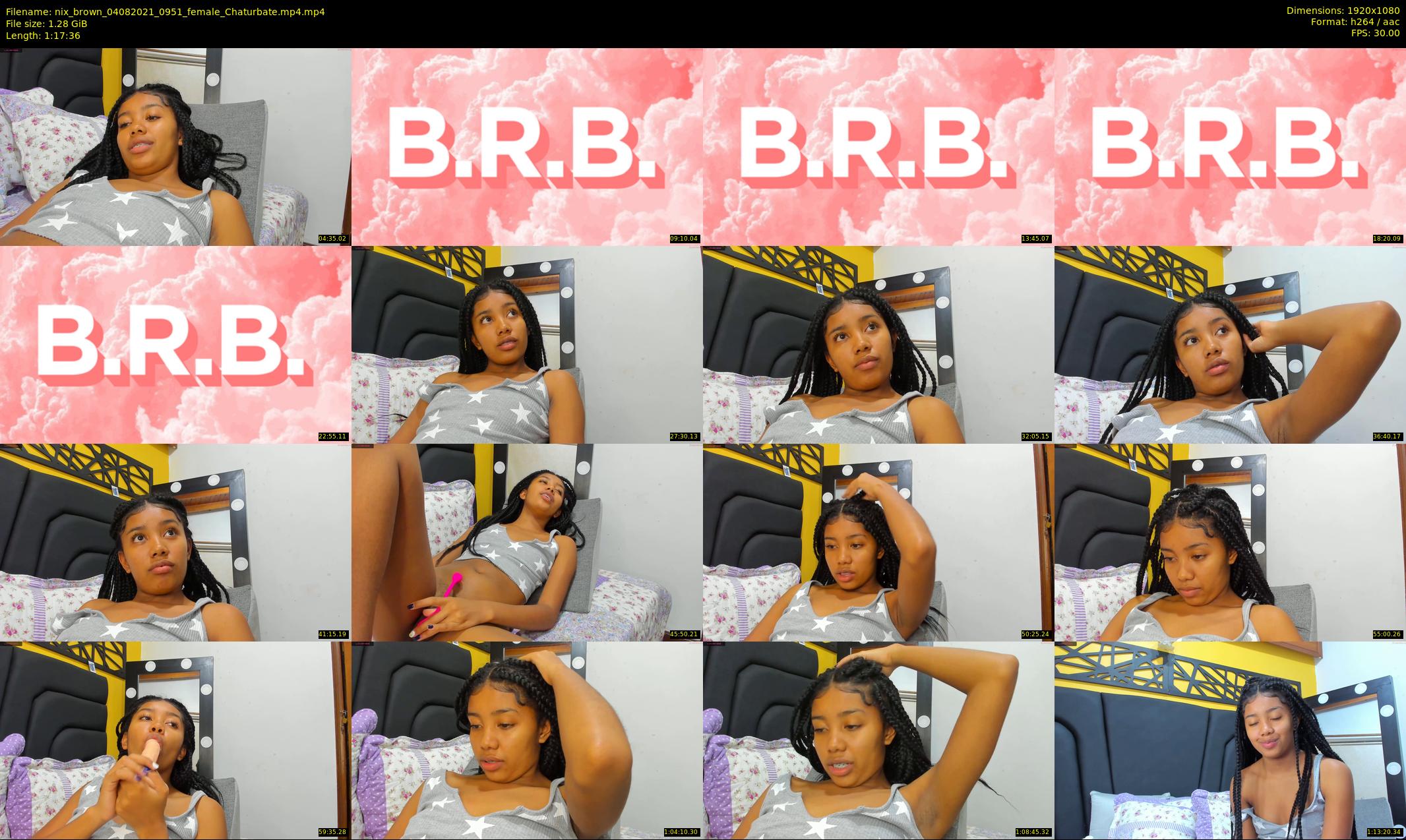 nix_brown — 78 minute Chaturbate female cam show recording, 1080p, Aug 4, 2021