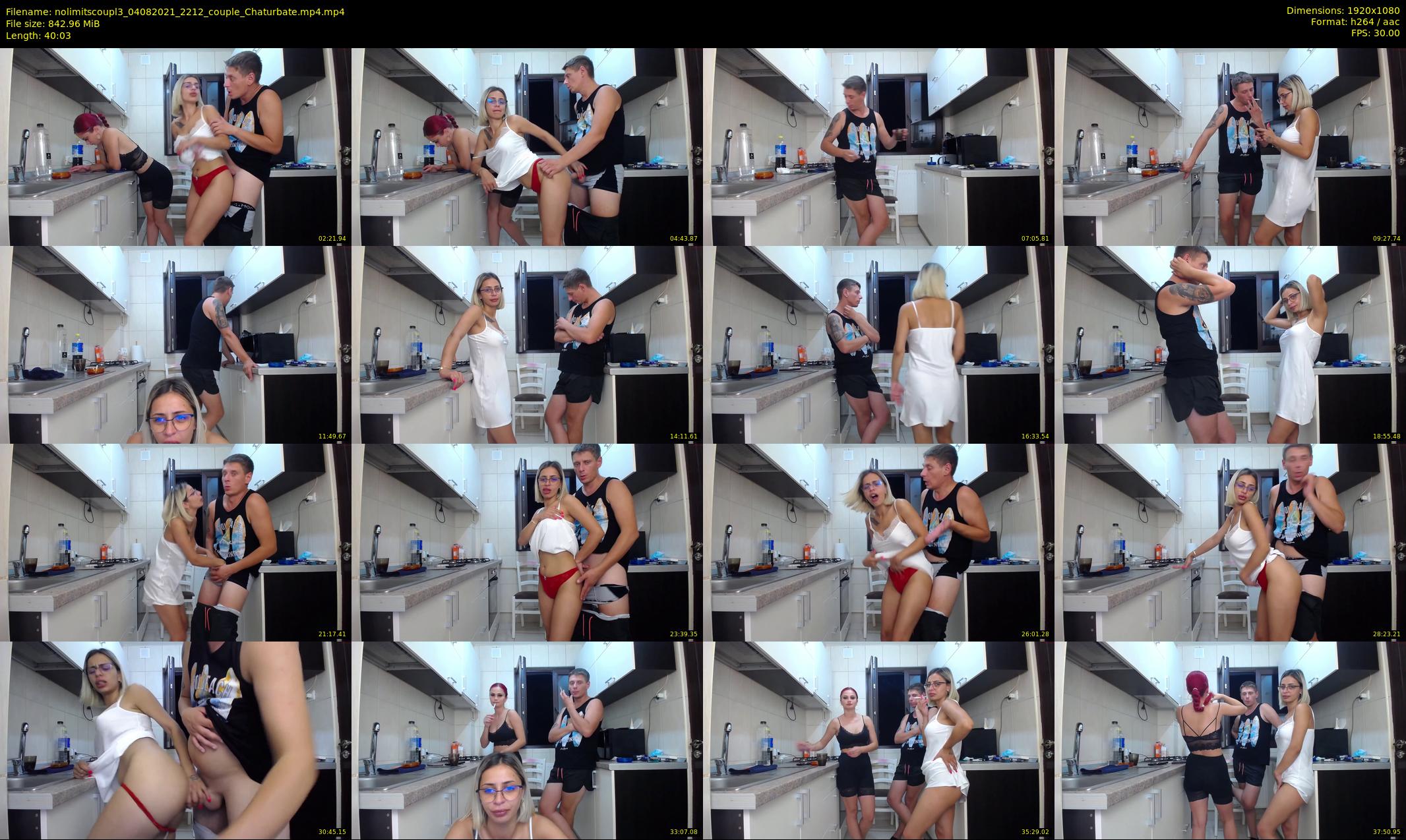 nolimitscoupl3 — 41 minute Chaturbate couple cam show recording, 1080p, Aug 4, 2021