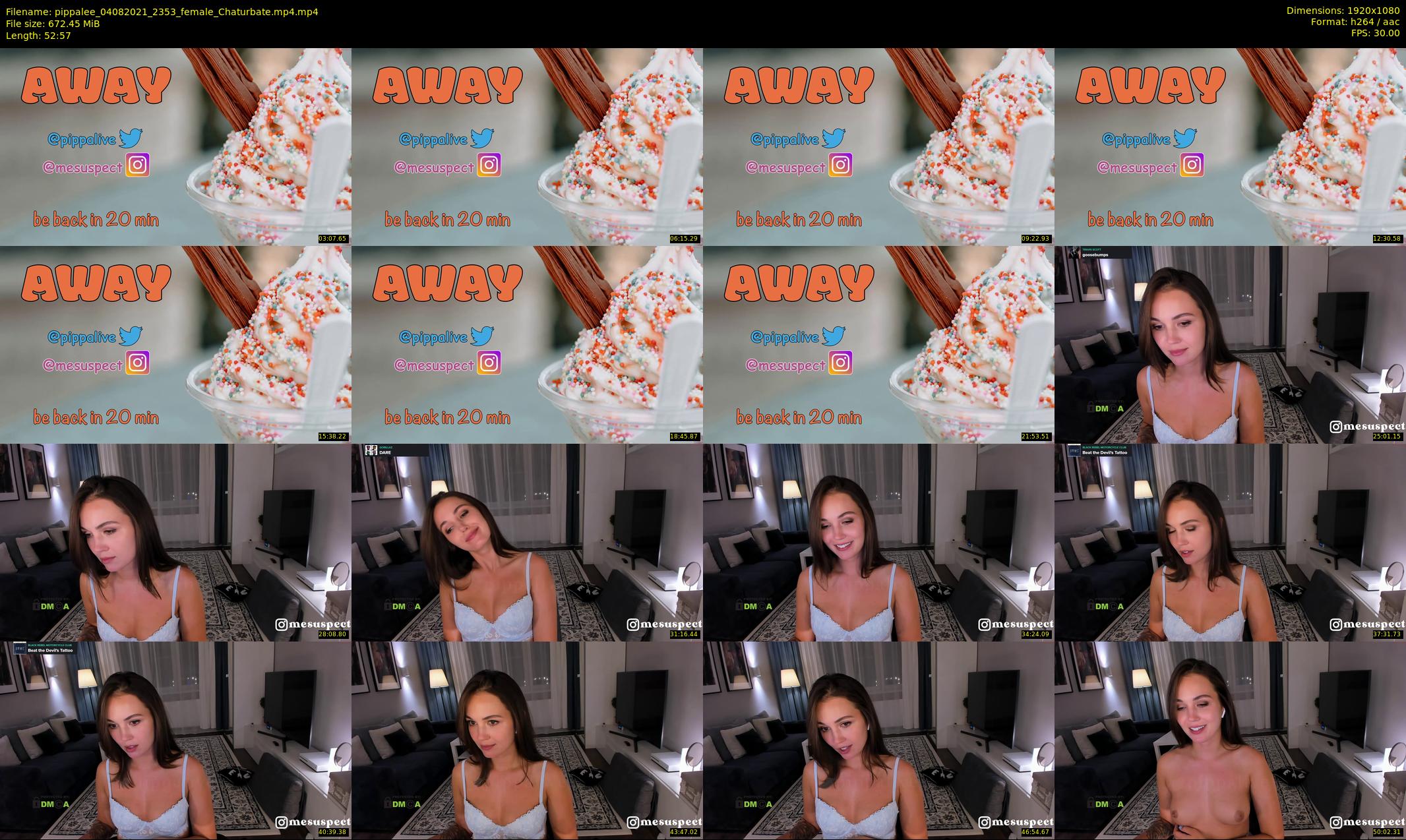 pippalee — 53 minute Chaturbate female cam show recording, 1080p, Aug 4, 2021