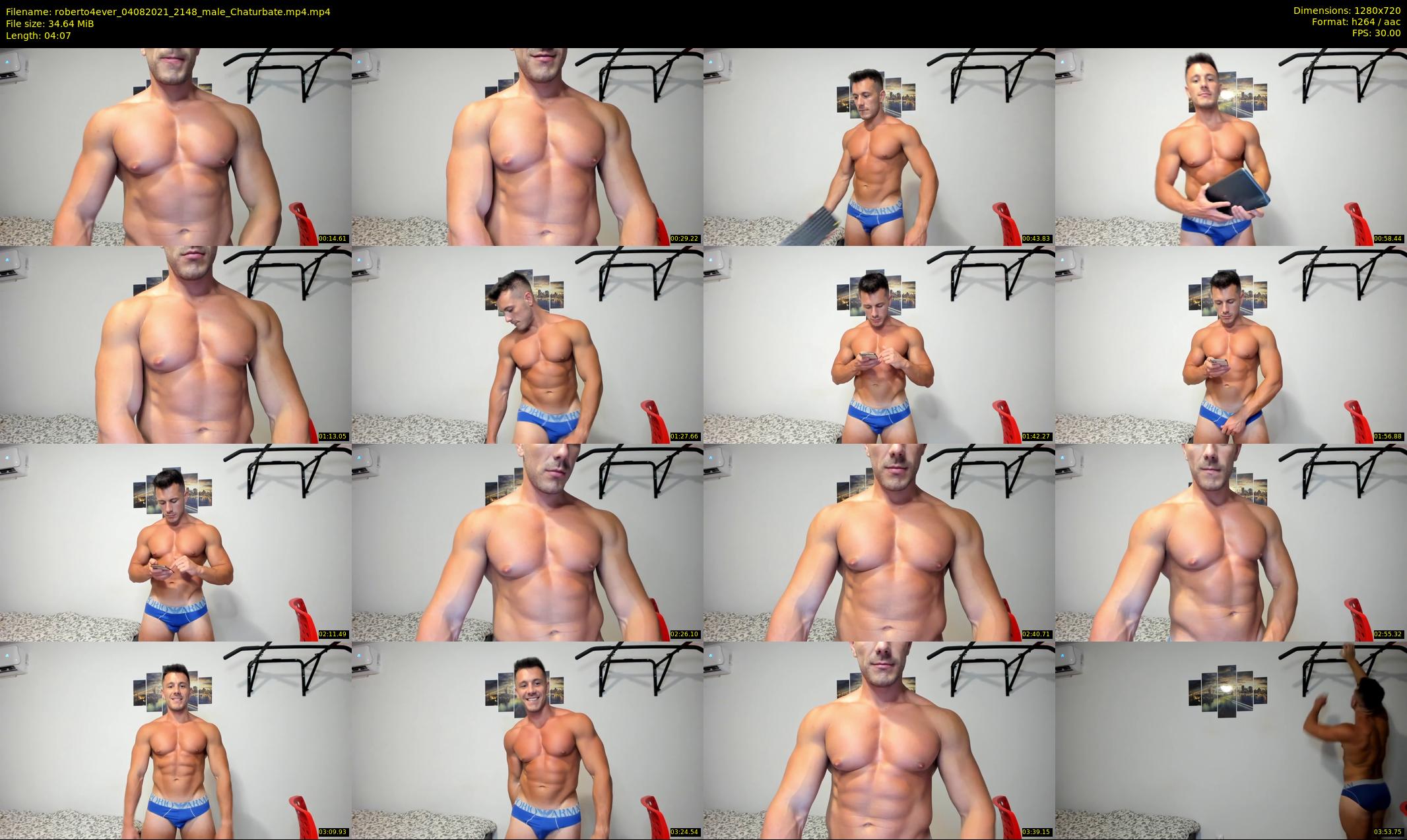 roberto4ever — 5 minute Chaturbate male cam show recording, 720p, Aug 4, 2021