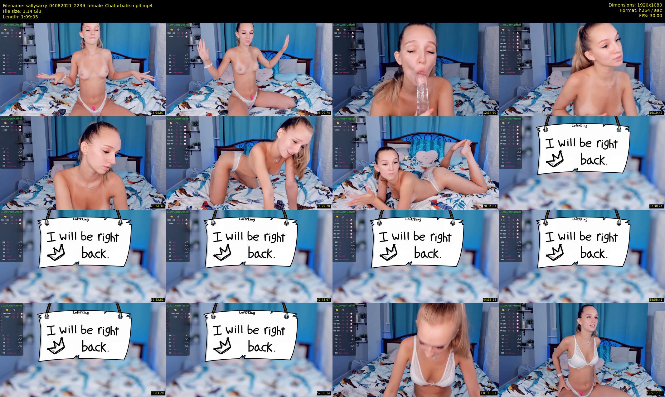 sallysarry — 70 minute Chaturbate couple cam show recording, 1080p, Aug 4, 2021