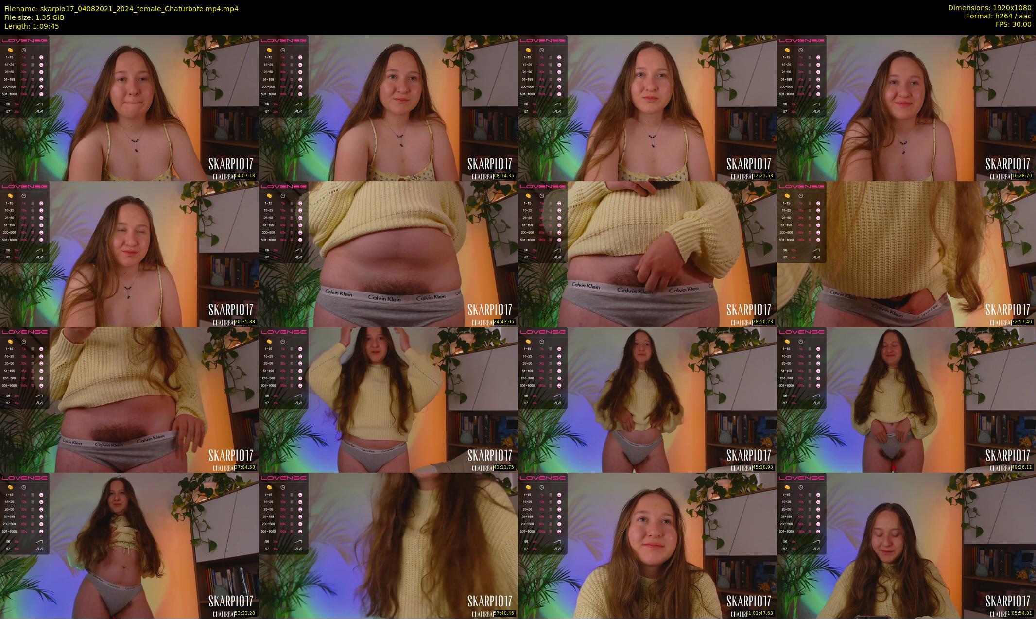skarpio17 — 70 minute Chaturbate female cam show recording, 1080p, Aug 4, 2021