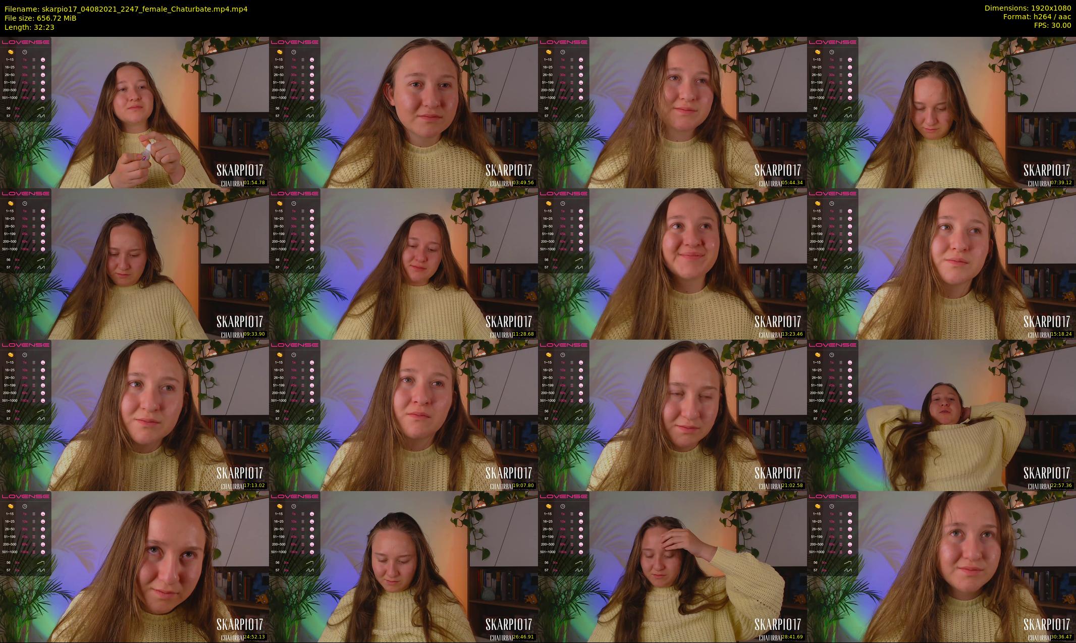 skarpio17 — 33 minute Chaturbate female cam show recording, 1080p, Aug 4, 2021