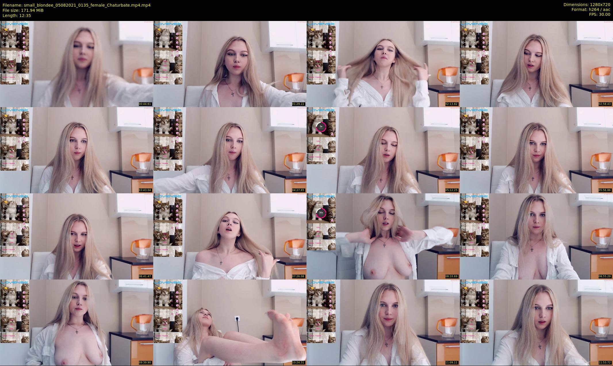 small_blondee — 13 minute Chaturbate female cam show recording, 720p, Aug 5, 2021