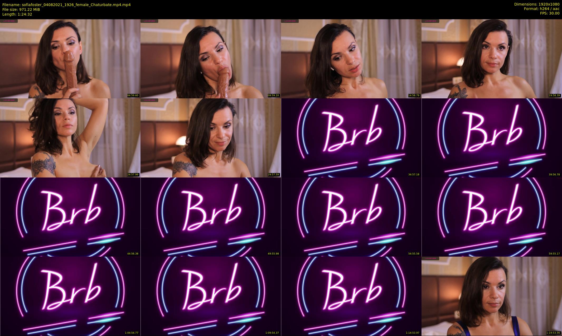 sofiafoster — 85 minute Chaturbate female cam show recording, 1080p, Aug 4, 2021
