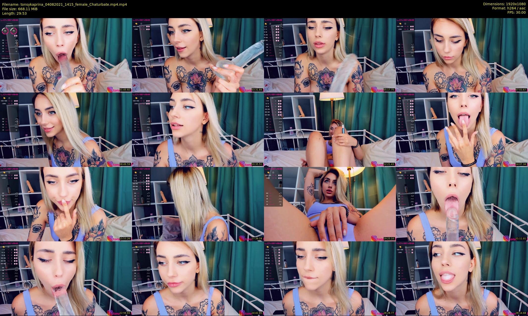 tonsykaprina — 30 minute Chaturbate couple cam show recording, 1080p, Aug 4, 2021