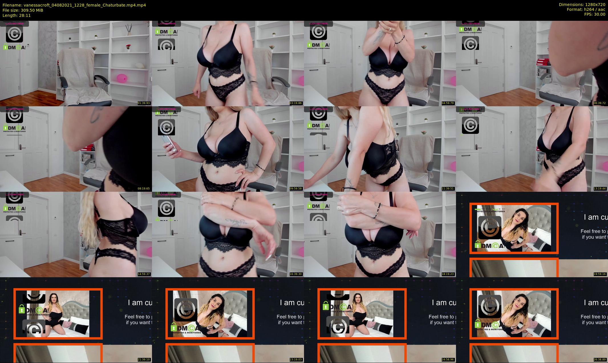 vanessacroft — 29 minute Chaturbate female cam show recording, 720p, Aug 4, 2021