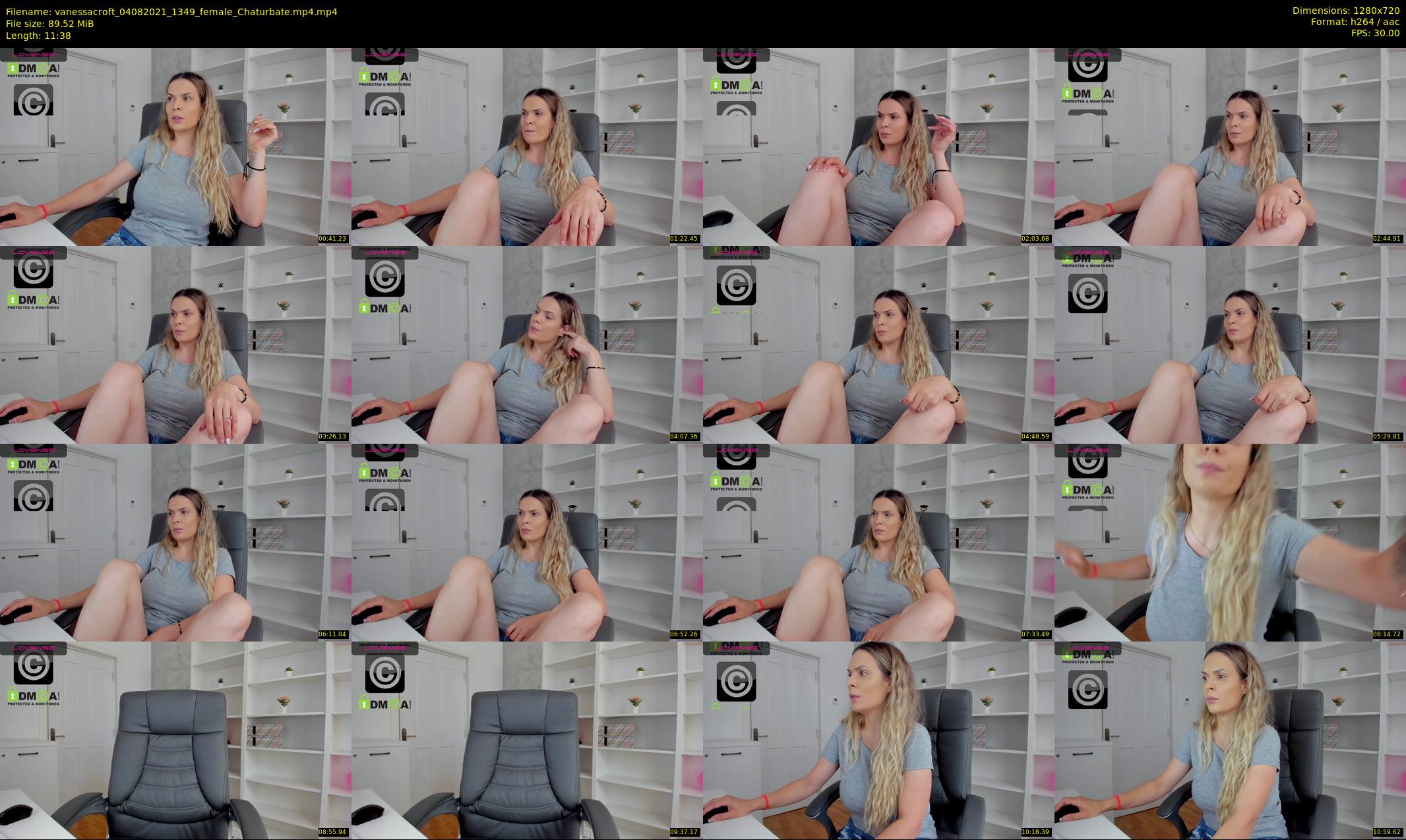 vanessacroft — 12 minute Chaturbate female cam show recording, 720p, Aug 4, 2021