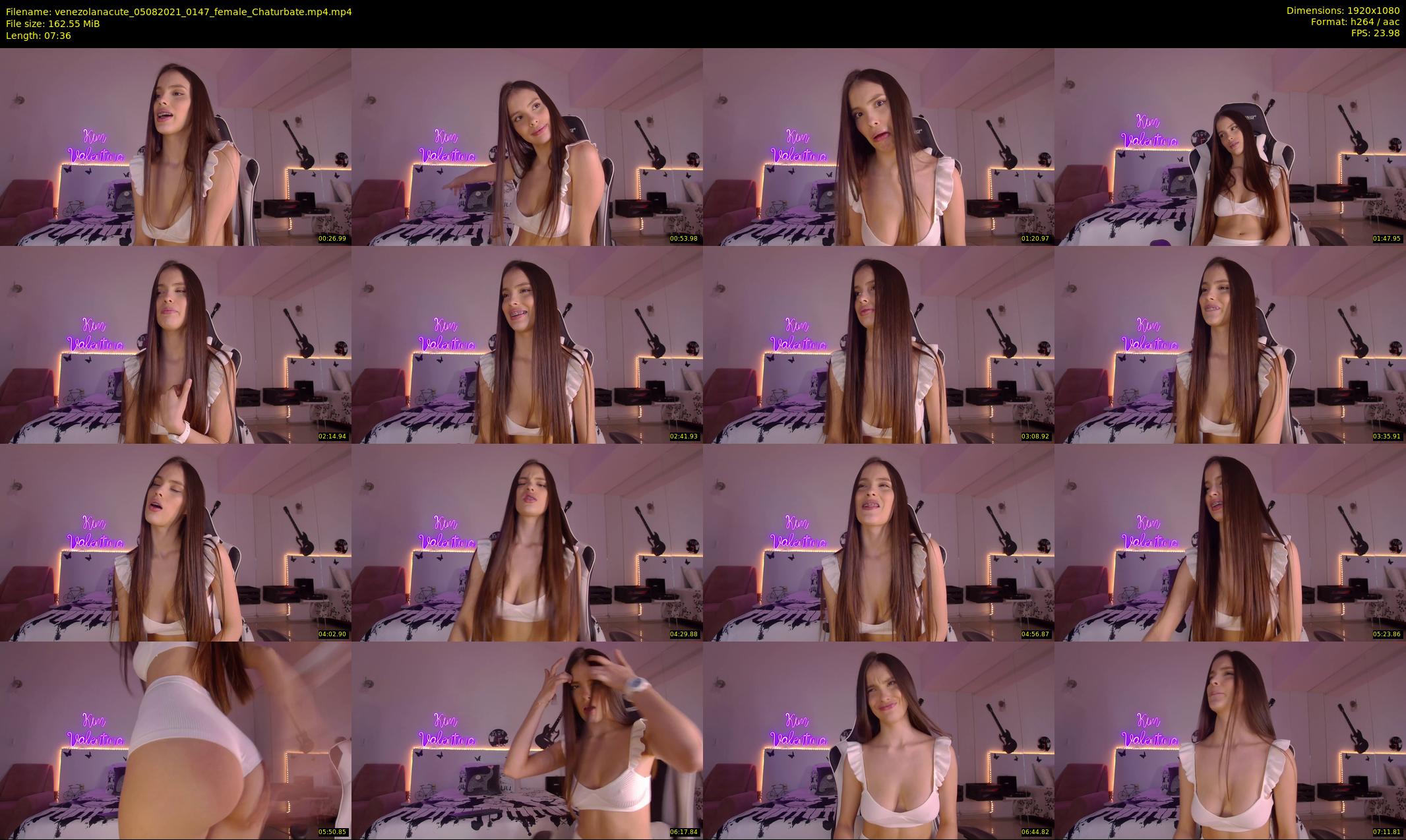 venezolanacute — 8 minute Chaturbate female cam show recording, 1080p, Aug 5, 2021