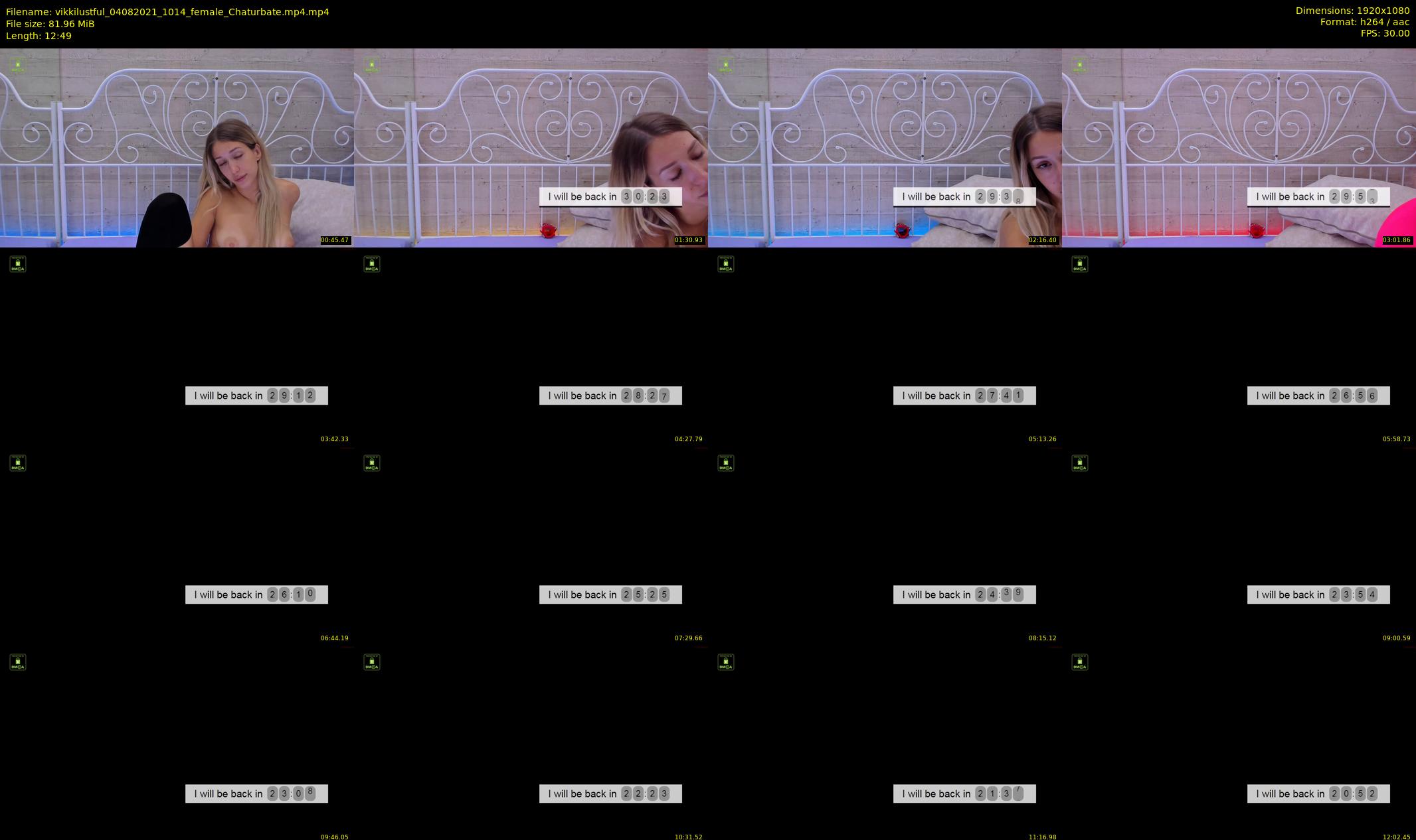 vikkilustful — 13 minute Chaturbate female cam show recording, 1080p, Aug 4, 2021