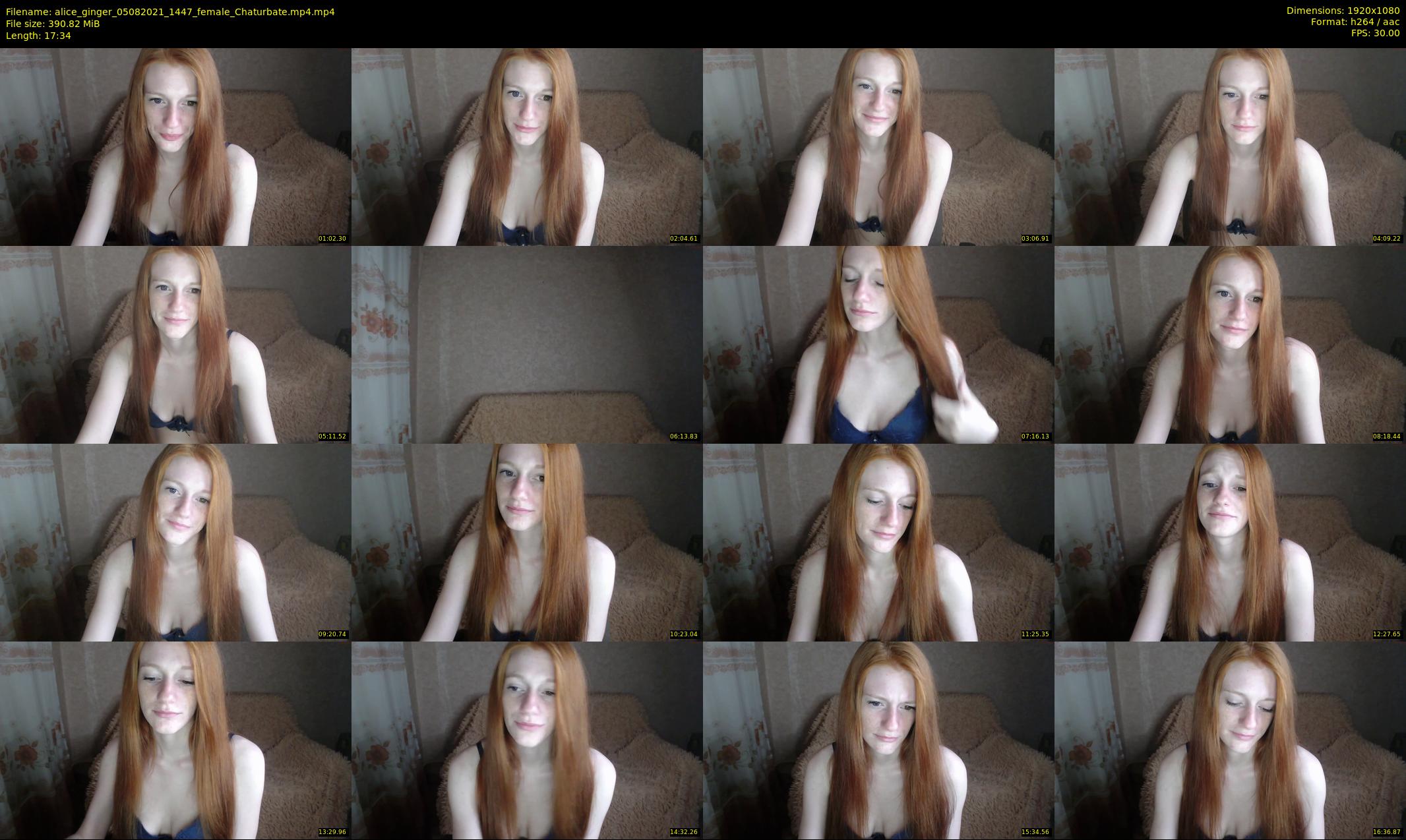 alice_ginger — 18 minute Chaturbate female cam show recording, 1080p, Aug 5, 2021