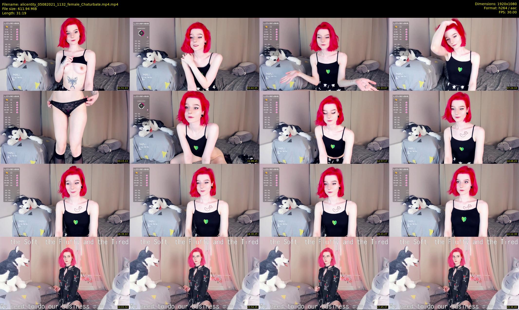 alicentity — 32 minute Chaturbate female cam show recording, 1080p, Aug 5, 2021