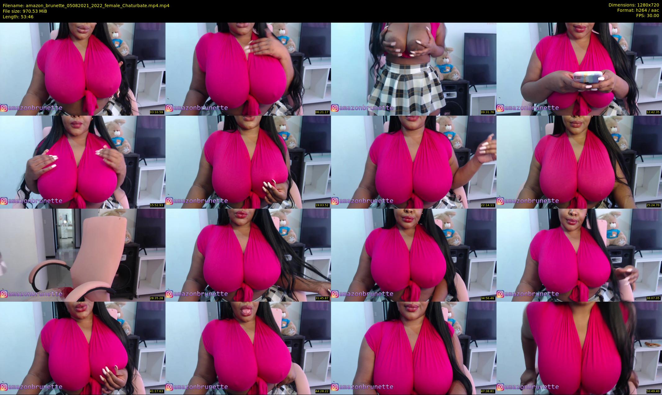 amazon_brunette — 54 minute Chaturbate female cam show recording, 720p, Aug 5, 2021