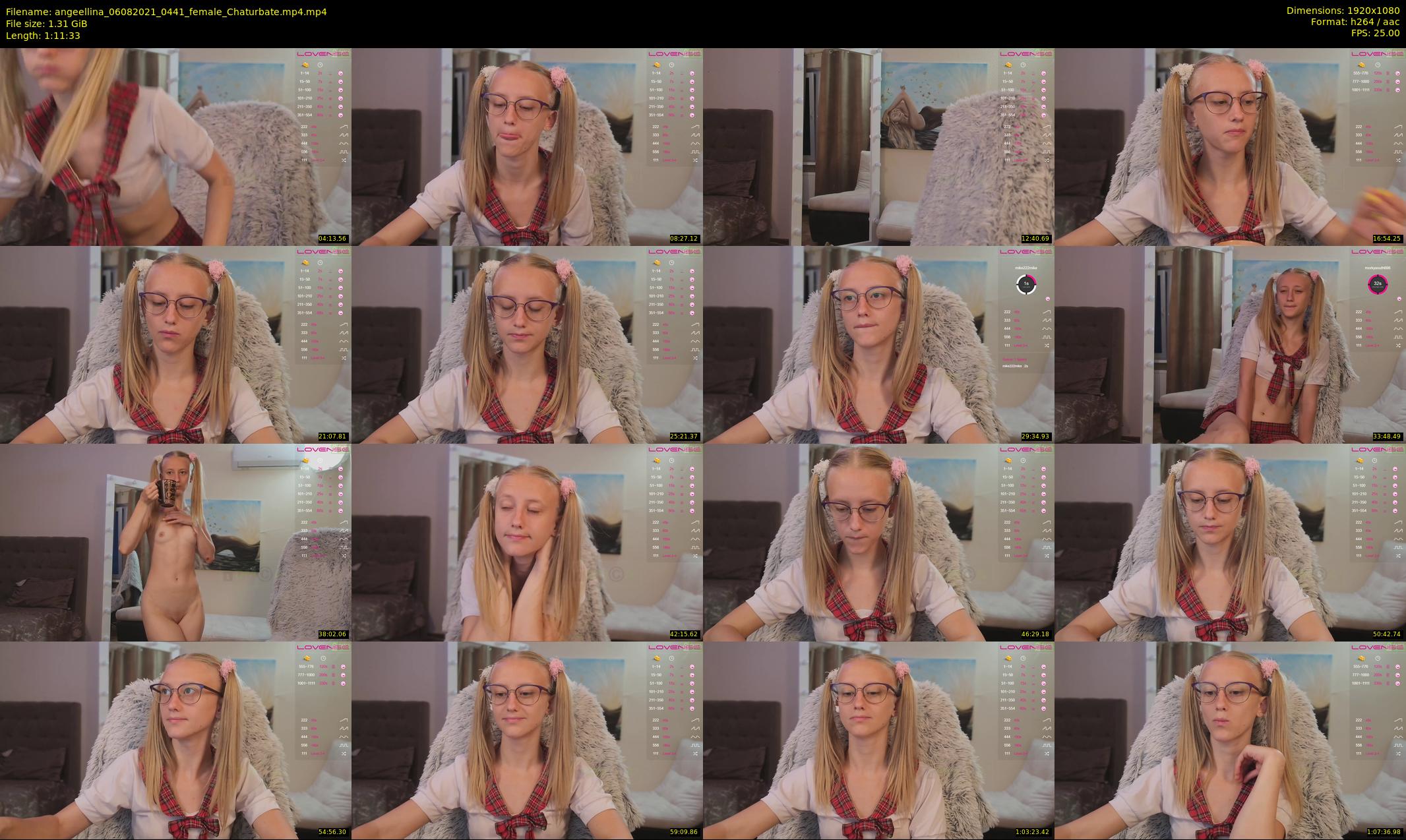 angeellina — 72 minute Chaturbate female cam show recording, 1080p, Aug 6, 2021