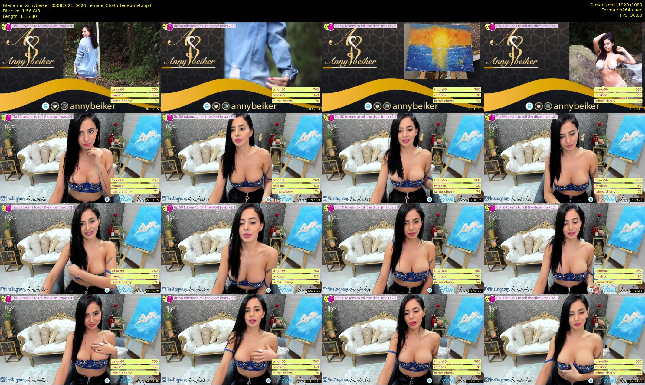 annybeiker — 77 minute Chaturbate female cam show recording, 1080p, Aug 5, 2021
